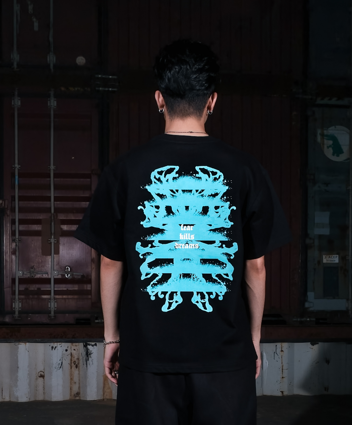 Dreadleam Unisex Black Oversized Tee