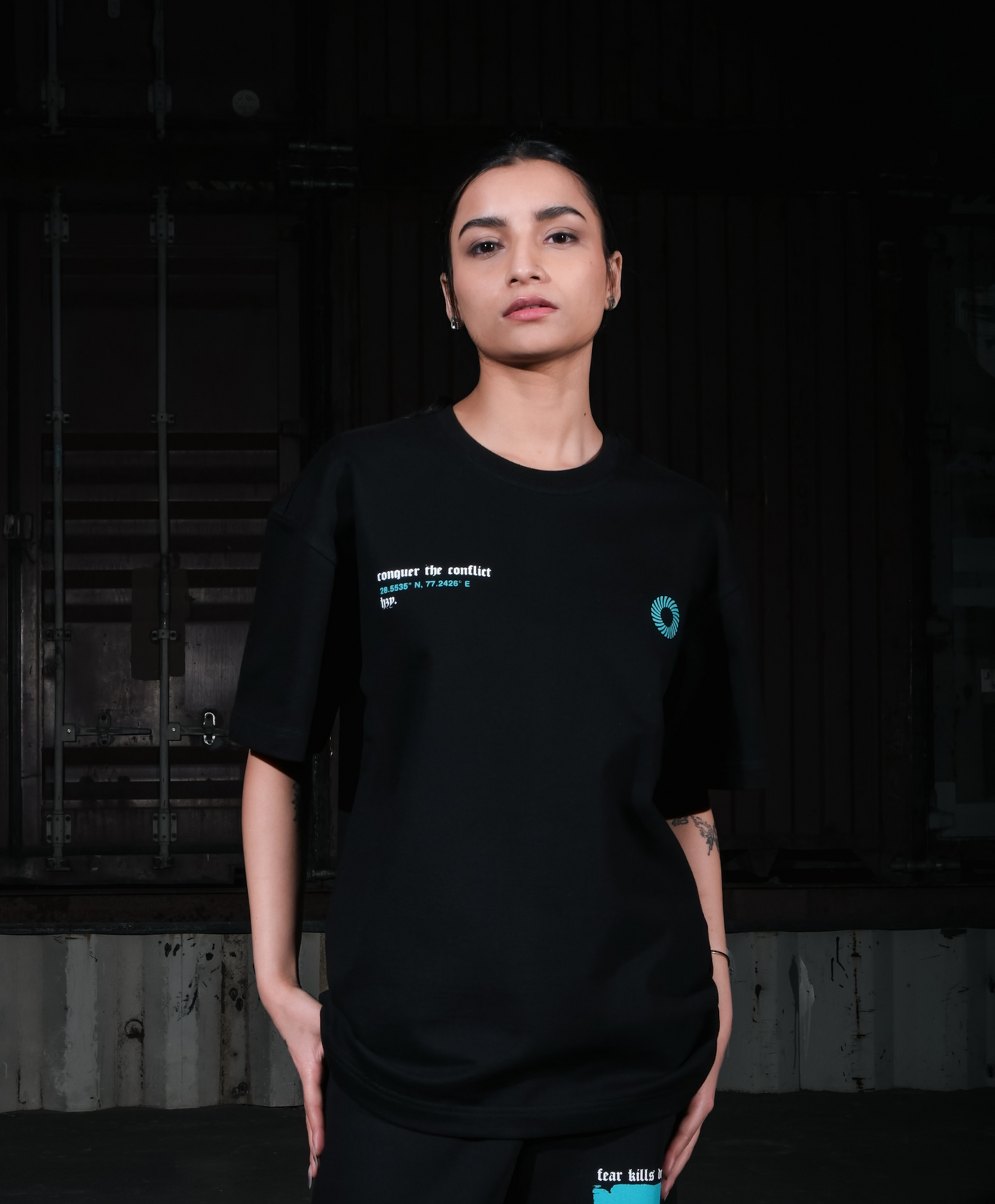 Dreadleam Unisex Black Oversized Tee