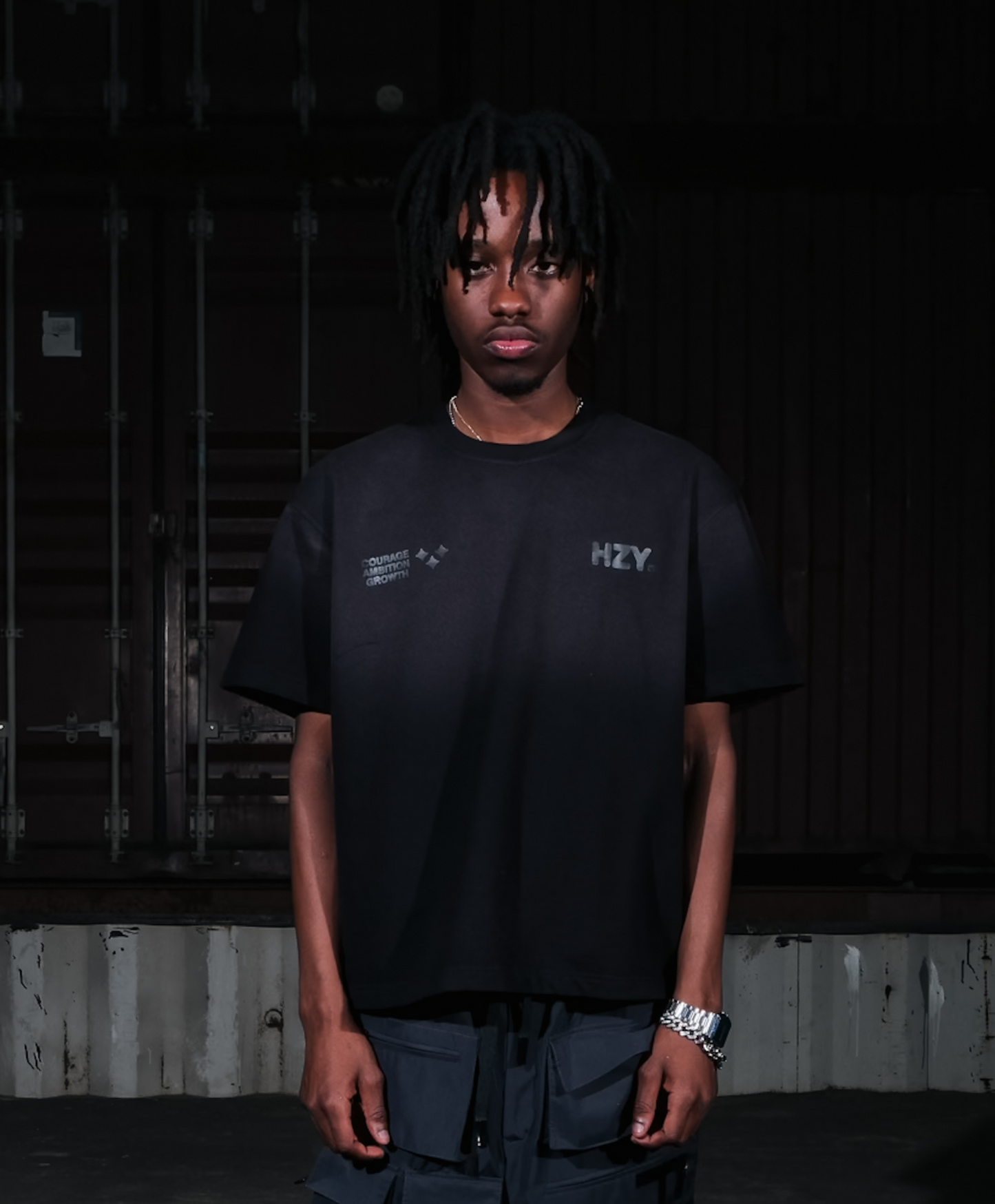 FKD Cropped Black Oversized Unisex T-Shirt