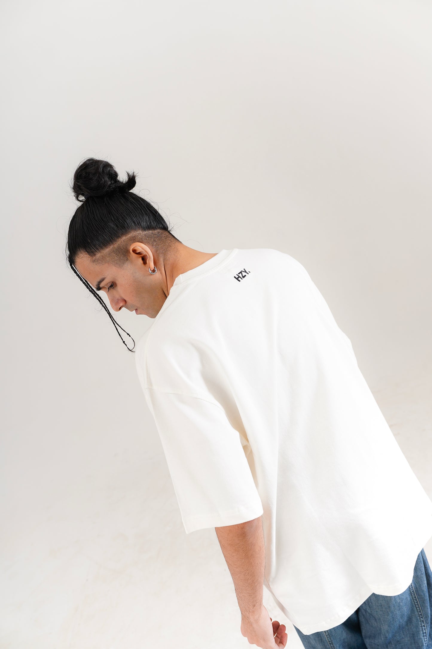 White F**k Off Oversized Tee