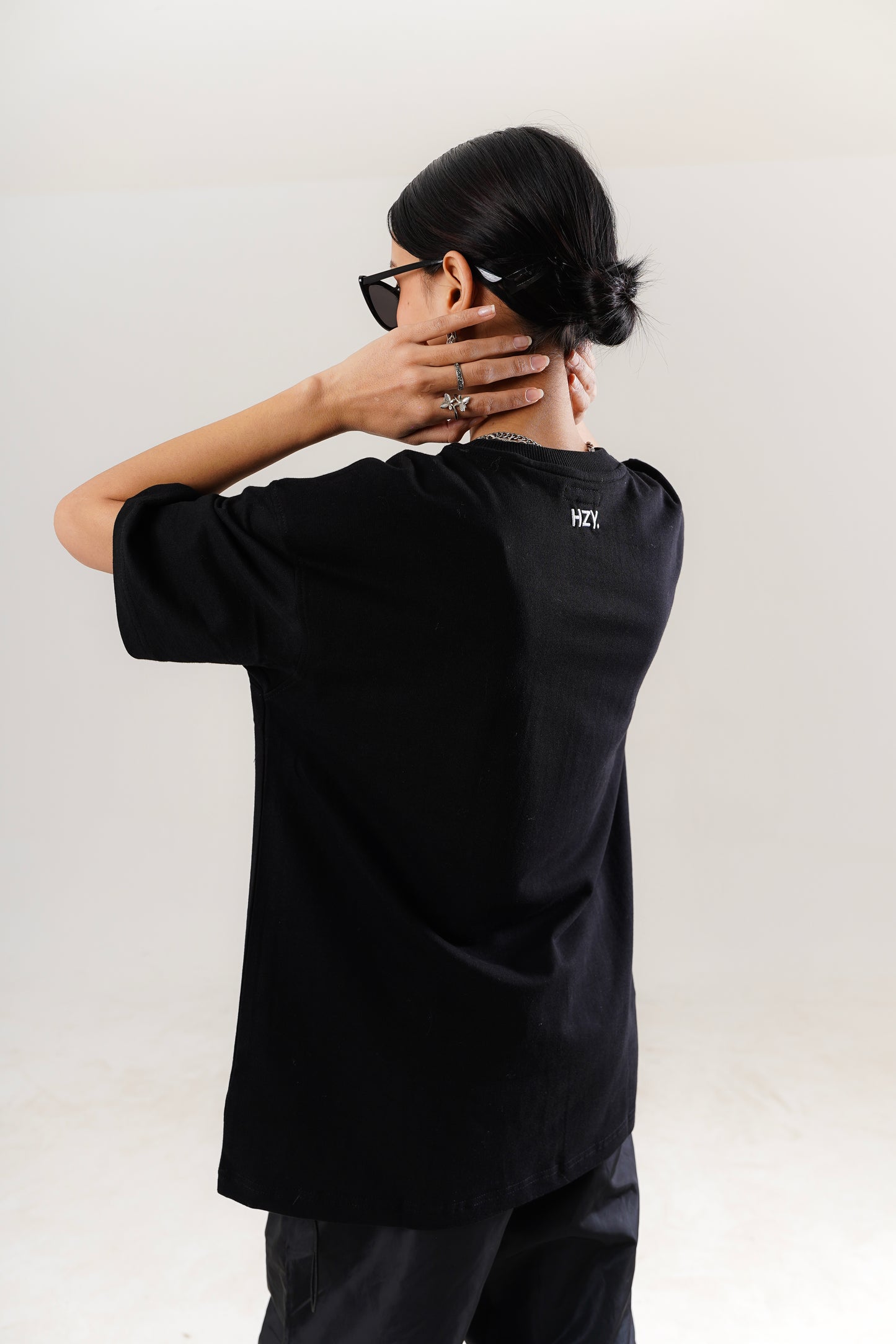 Black F**k Off Oversized Streetwear Tee