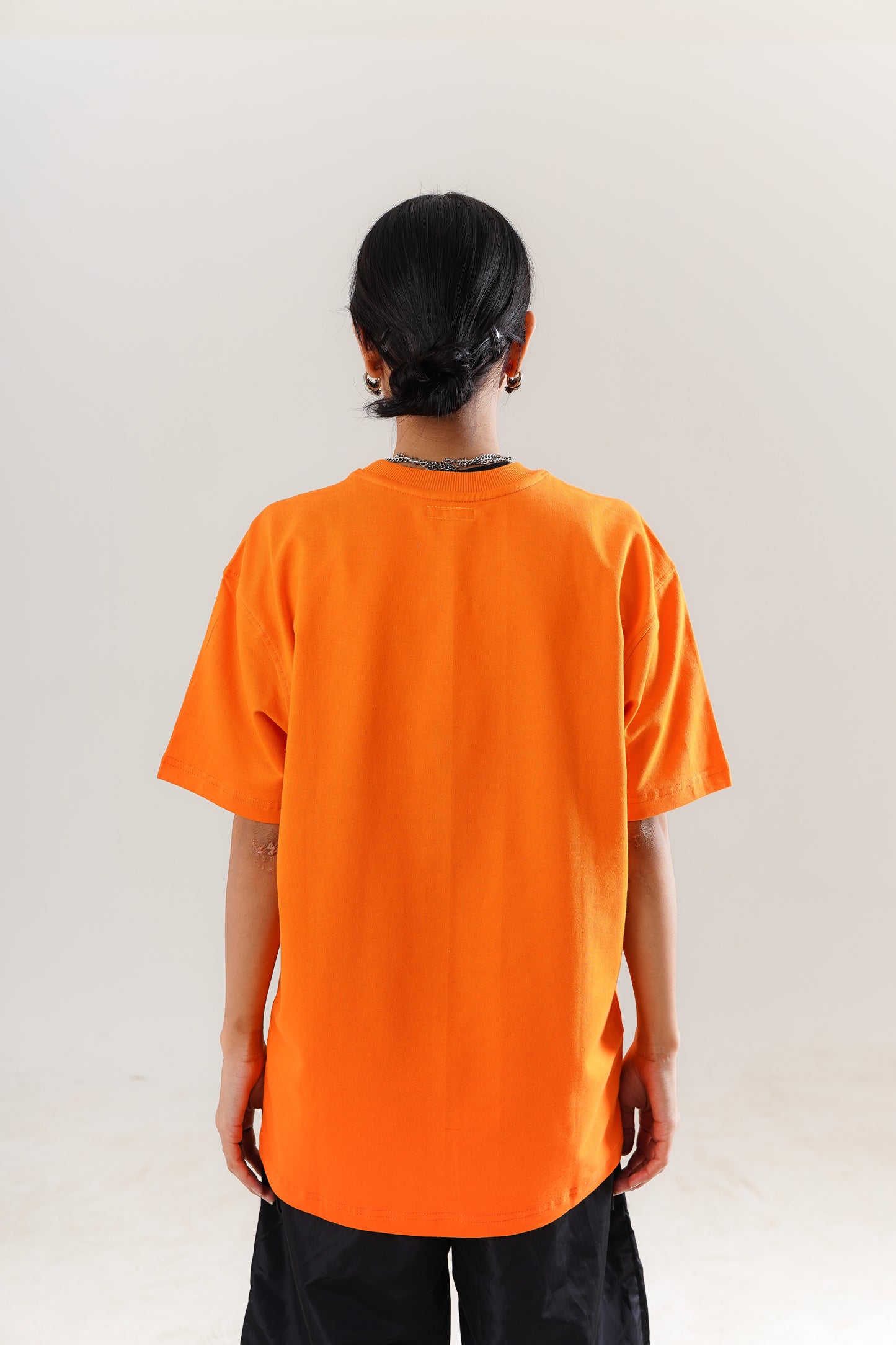Basic Orange Oversized Tee