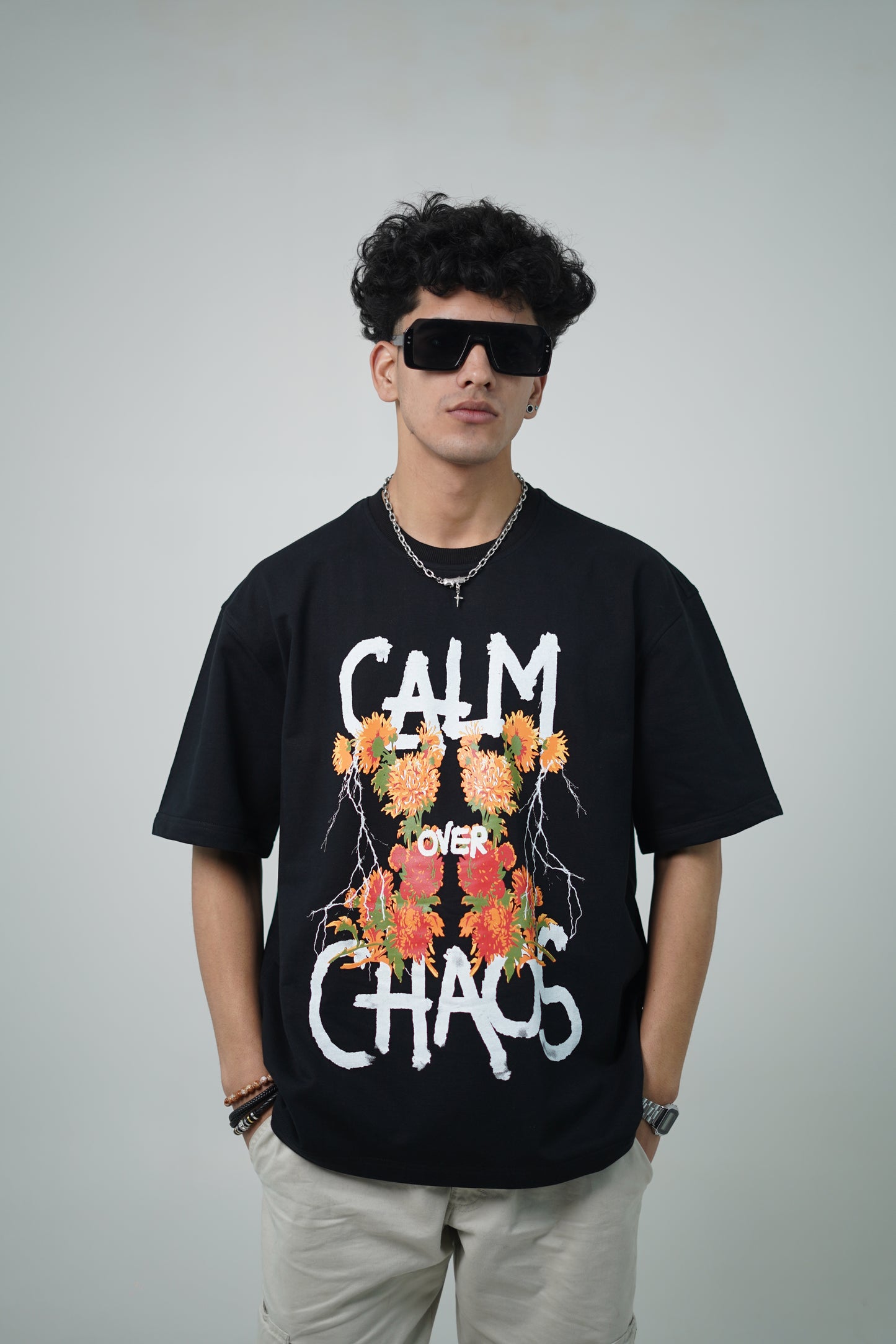 Calm Over Chaos Tee Black