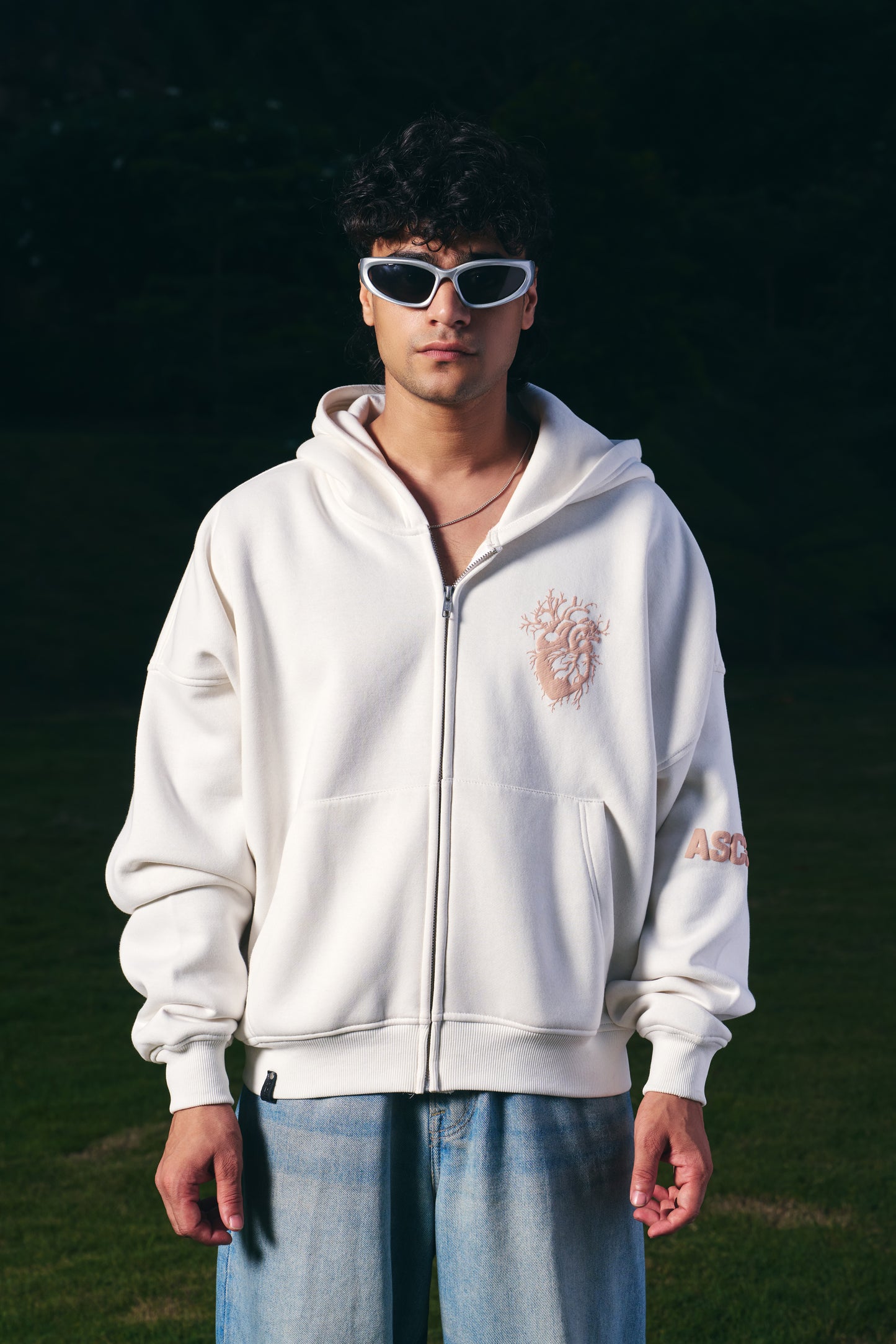 Spirit Bloom Unisex Oversized Zip-Up Hoodie