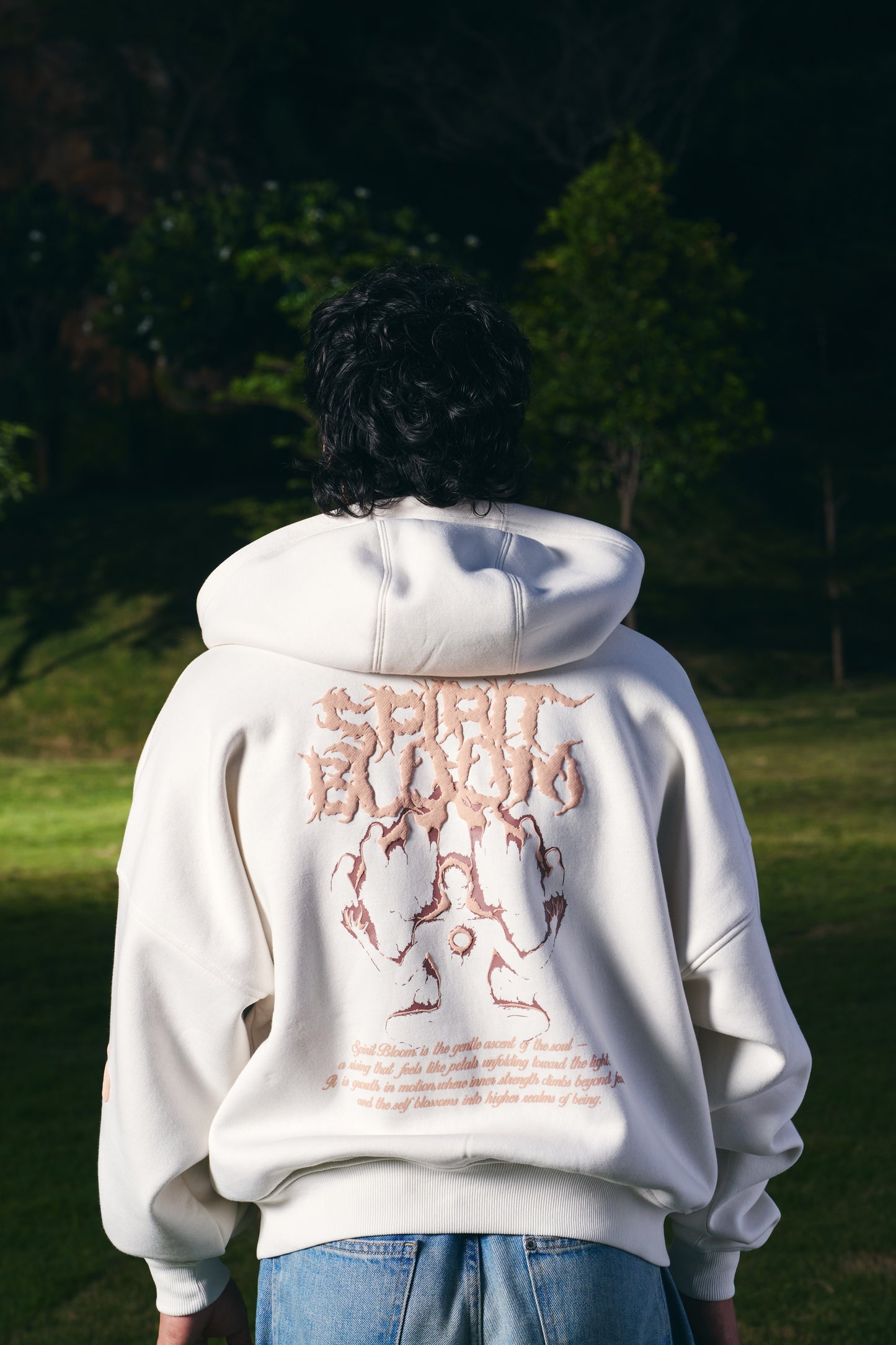Spirit Bloom Unisex Oversized Zip-Up Hoodie