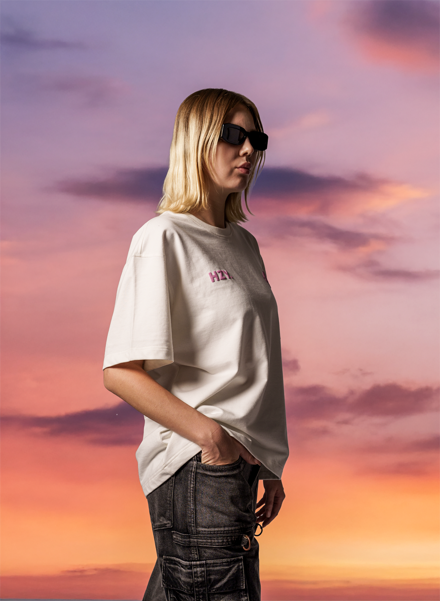 Manipulative Mayhem Off-White Puff Print Oversized T-Shirt