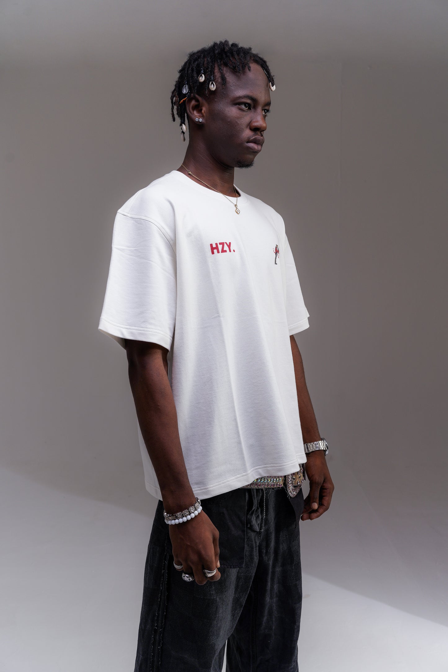 Utopia White Oversized Tee