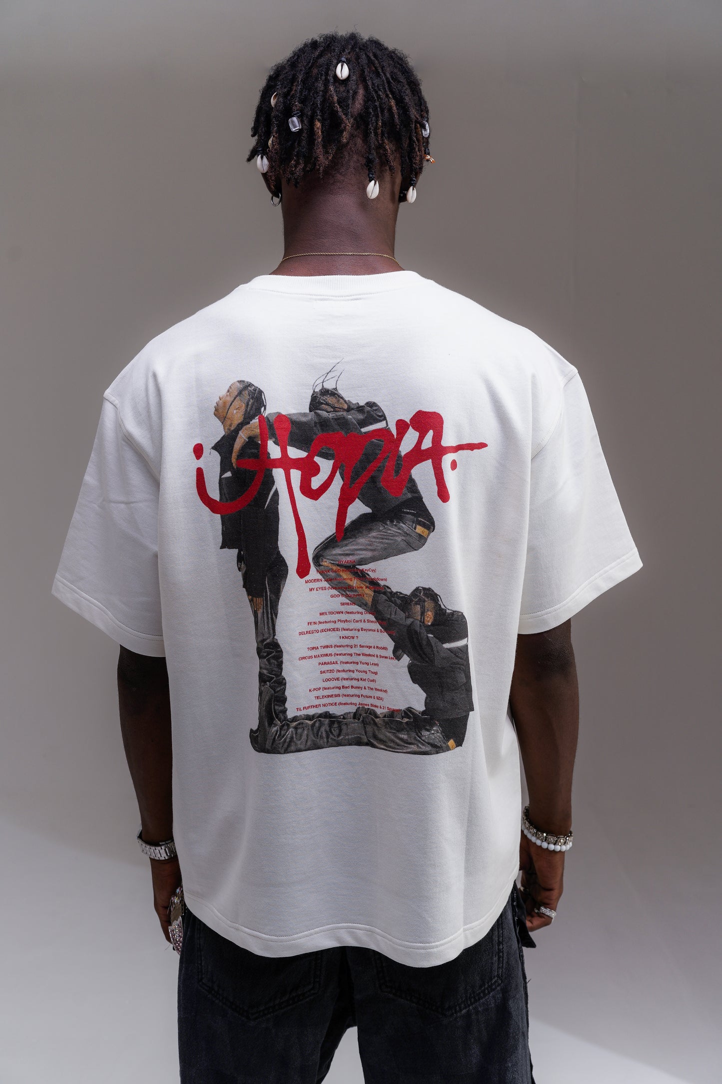 Utopia White Oversized Tee