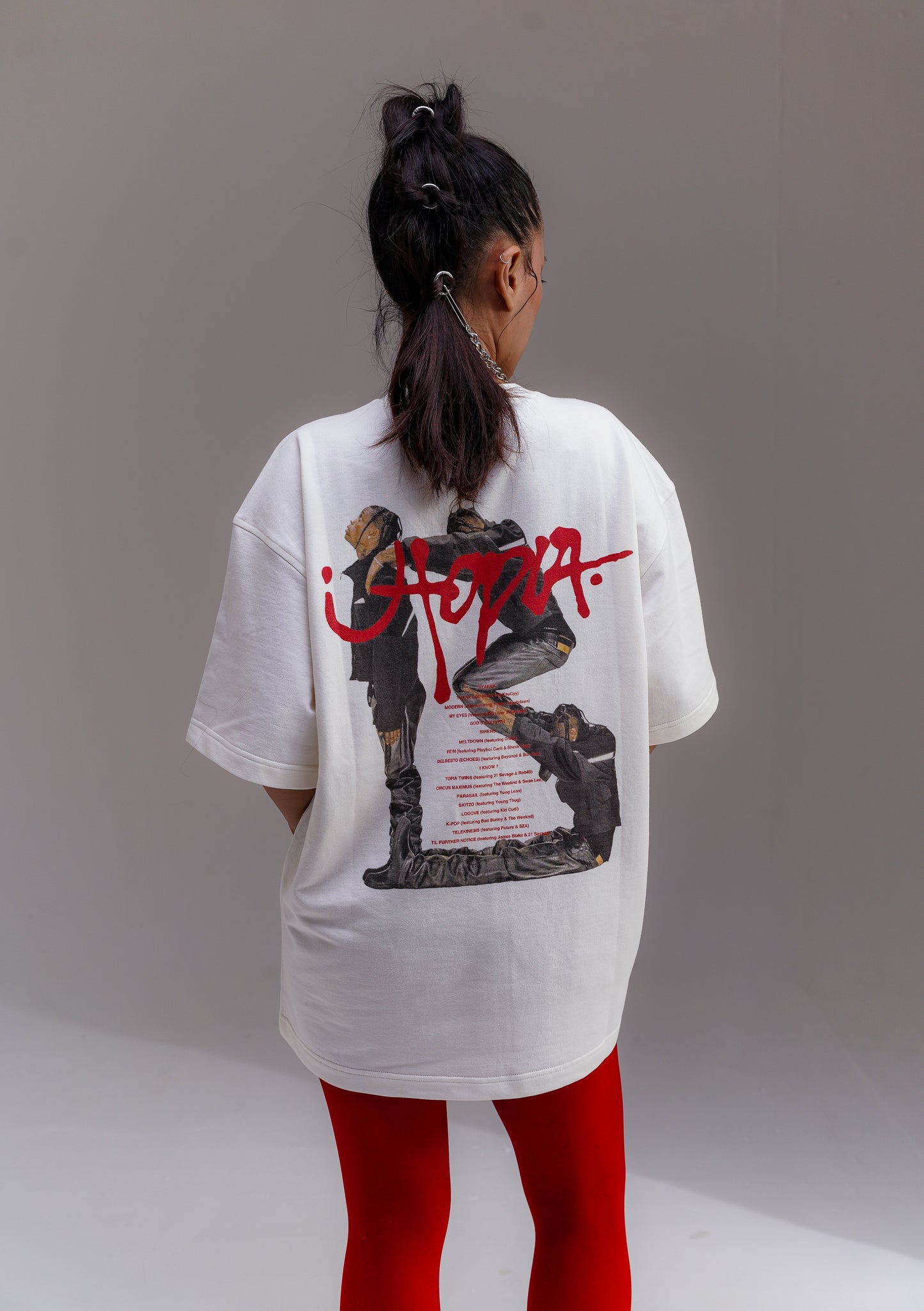 Utopia White Oversized Tee