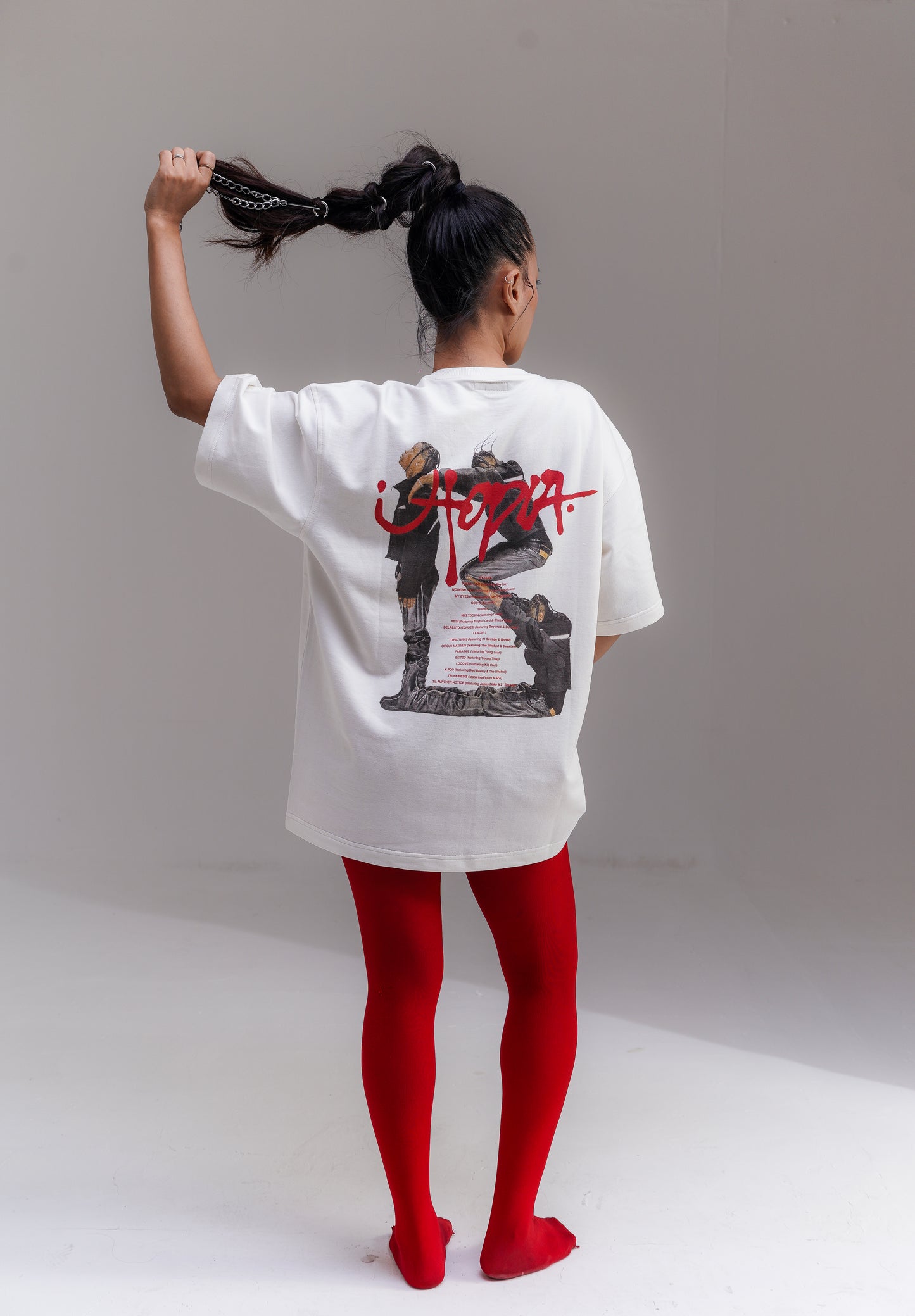 Utopia White Oversized Tee
