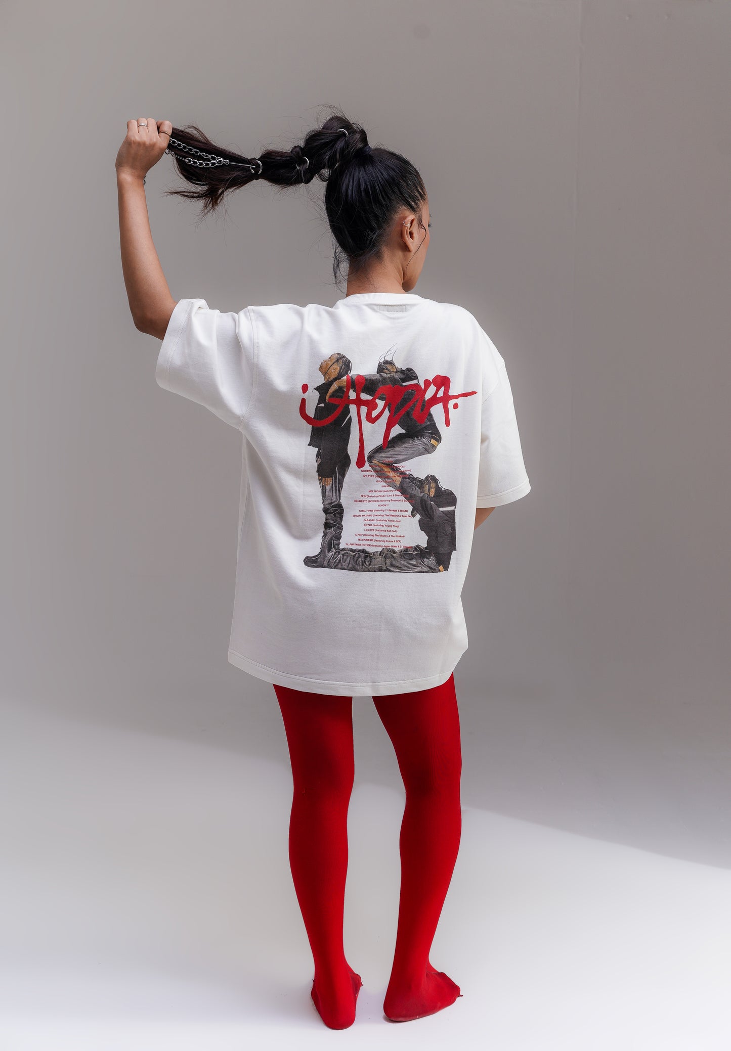 Utopia White Oversized Tee