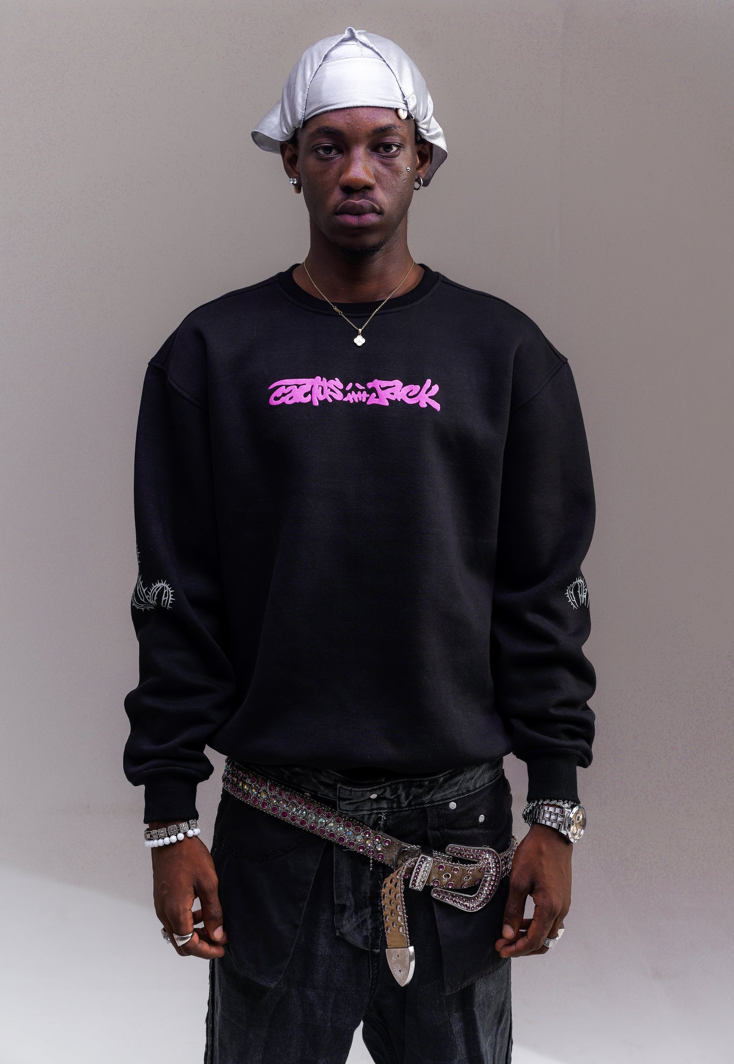 Cactus Jack Black Oversized Sweat