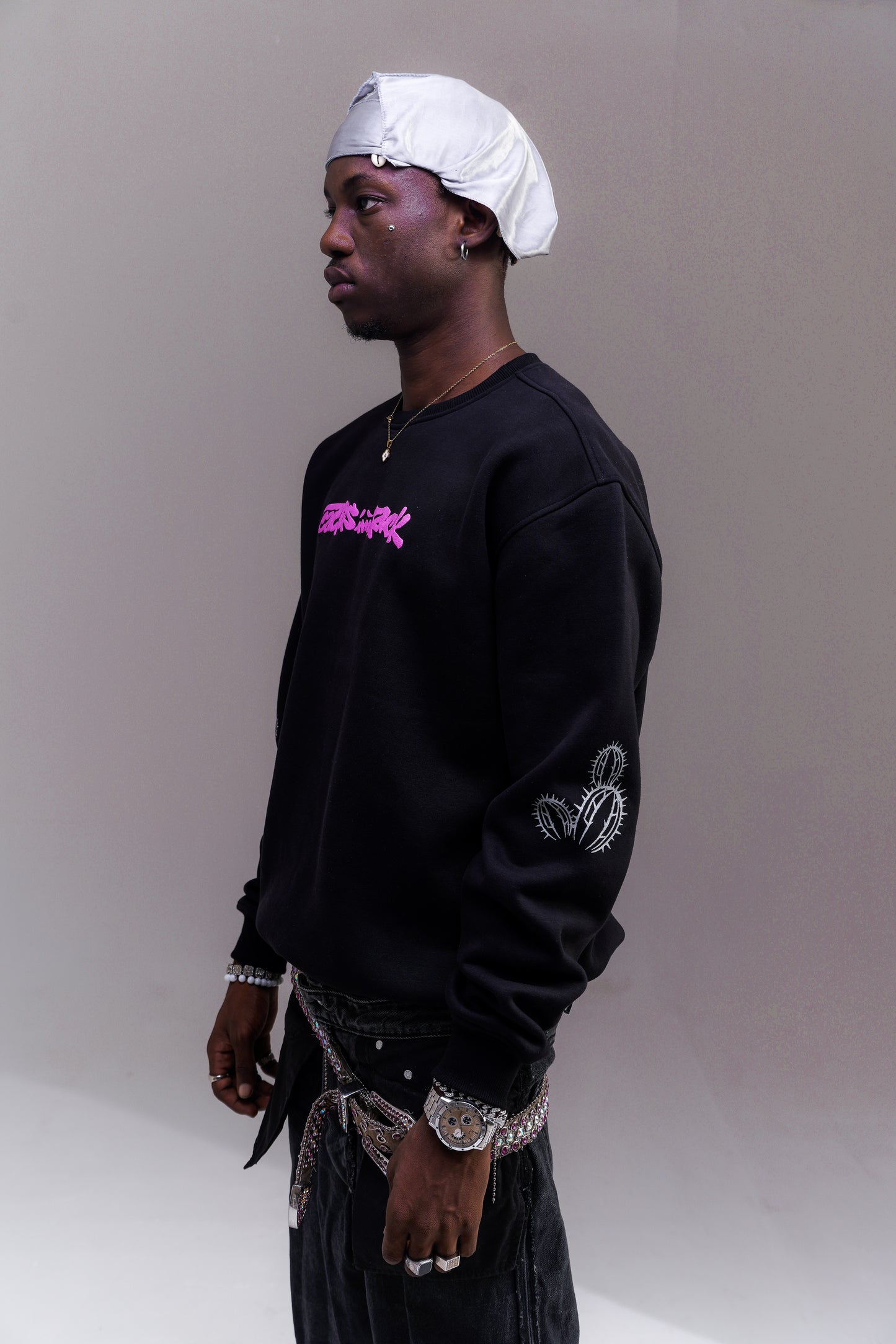 Cactus Jack Black Oversized Sweat