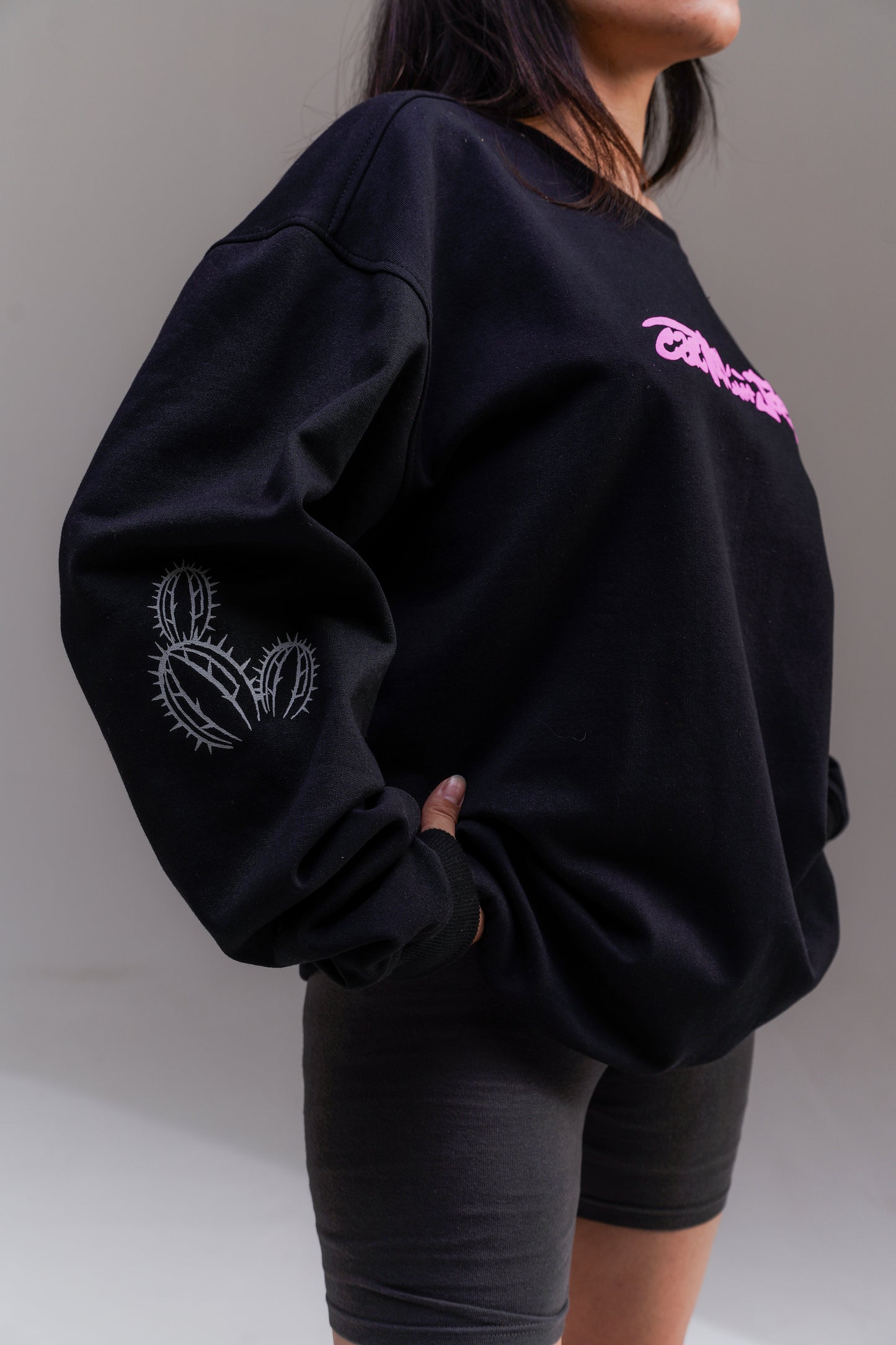 Cactus Jack Black Oversized Sweat