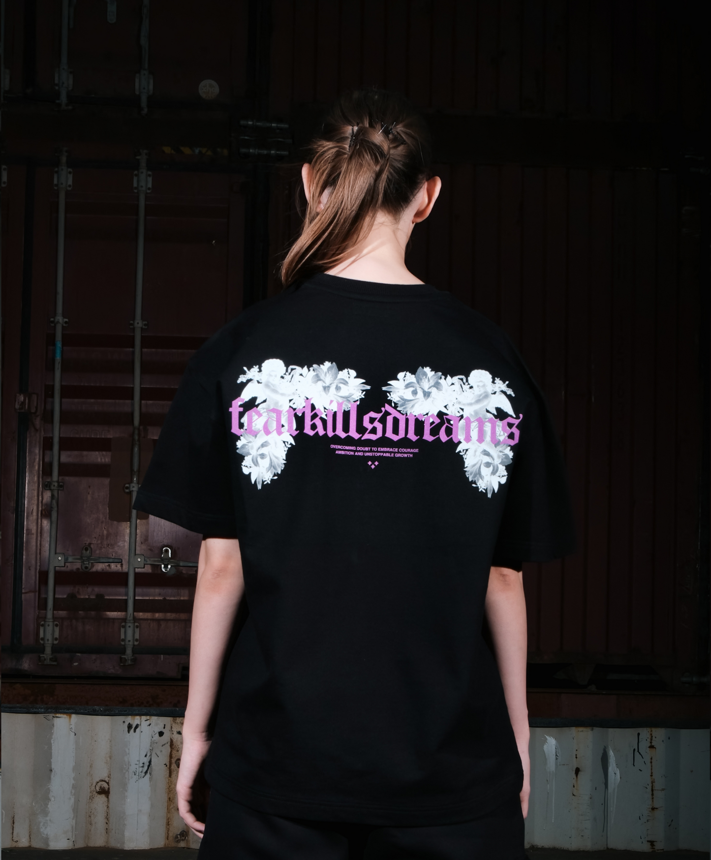 Reveraph Unisex Black Oversized T-Shirt | Minimal Style