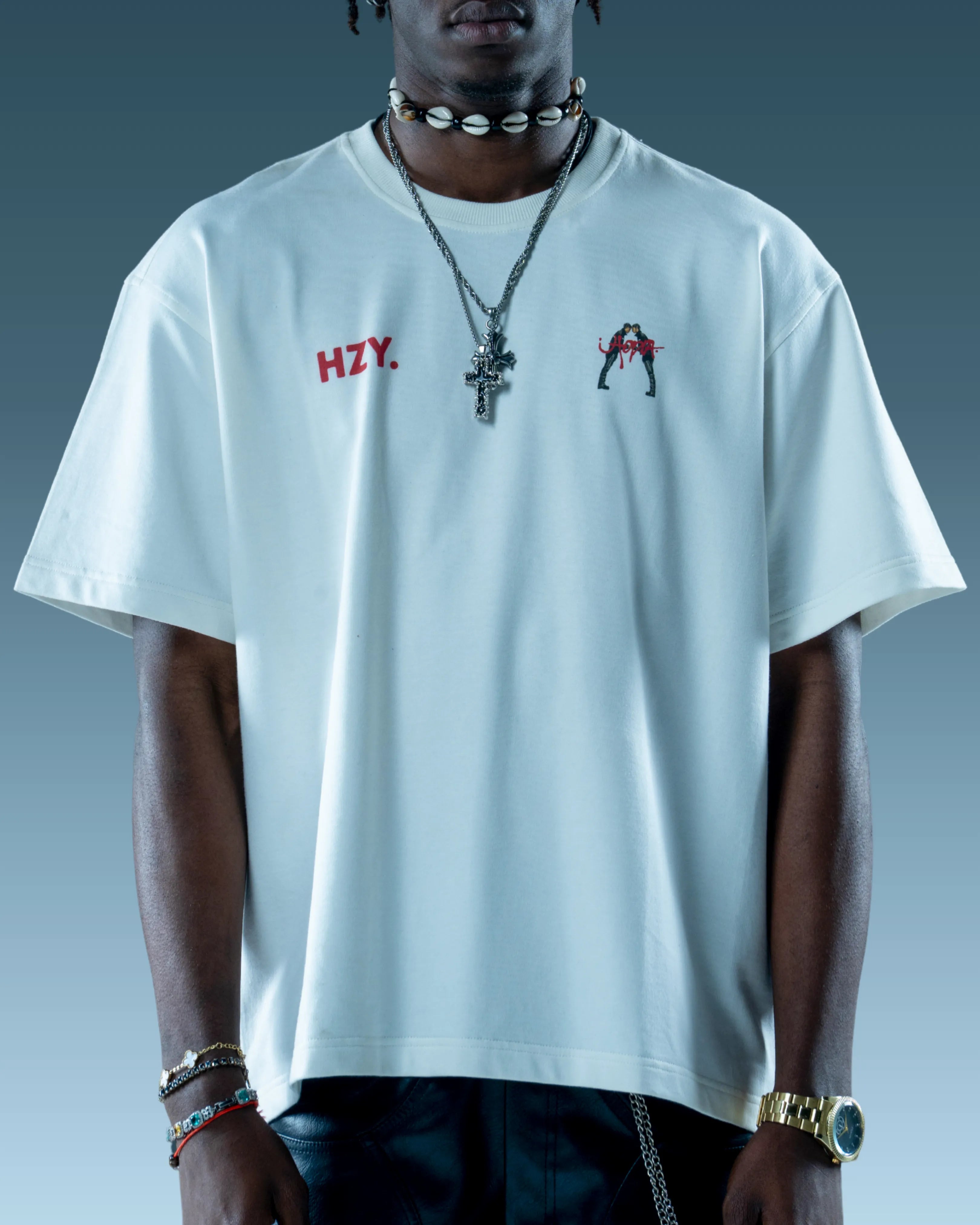 Utopia White Oversized Tee