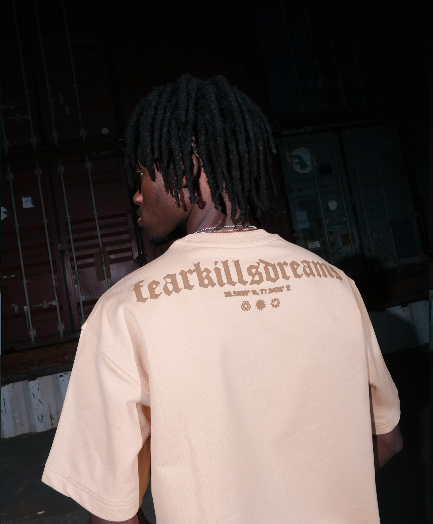 FKD Beige Puff Oversized Unisex T-Shirt | Soft Casual Wear