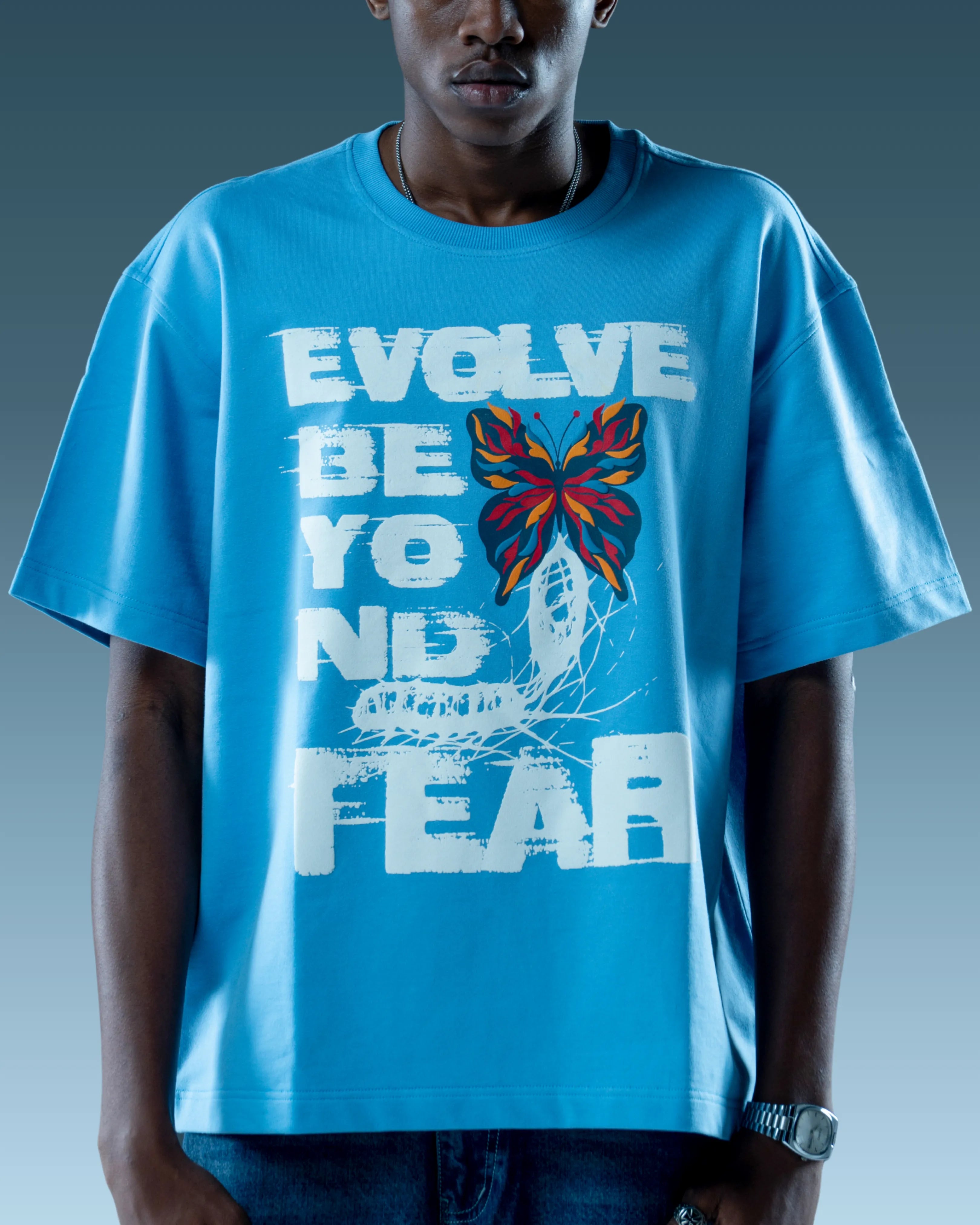 BLUE PUFF OVERSIZED T-SHIRT