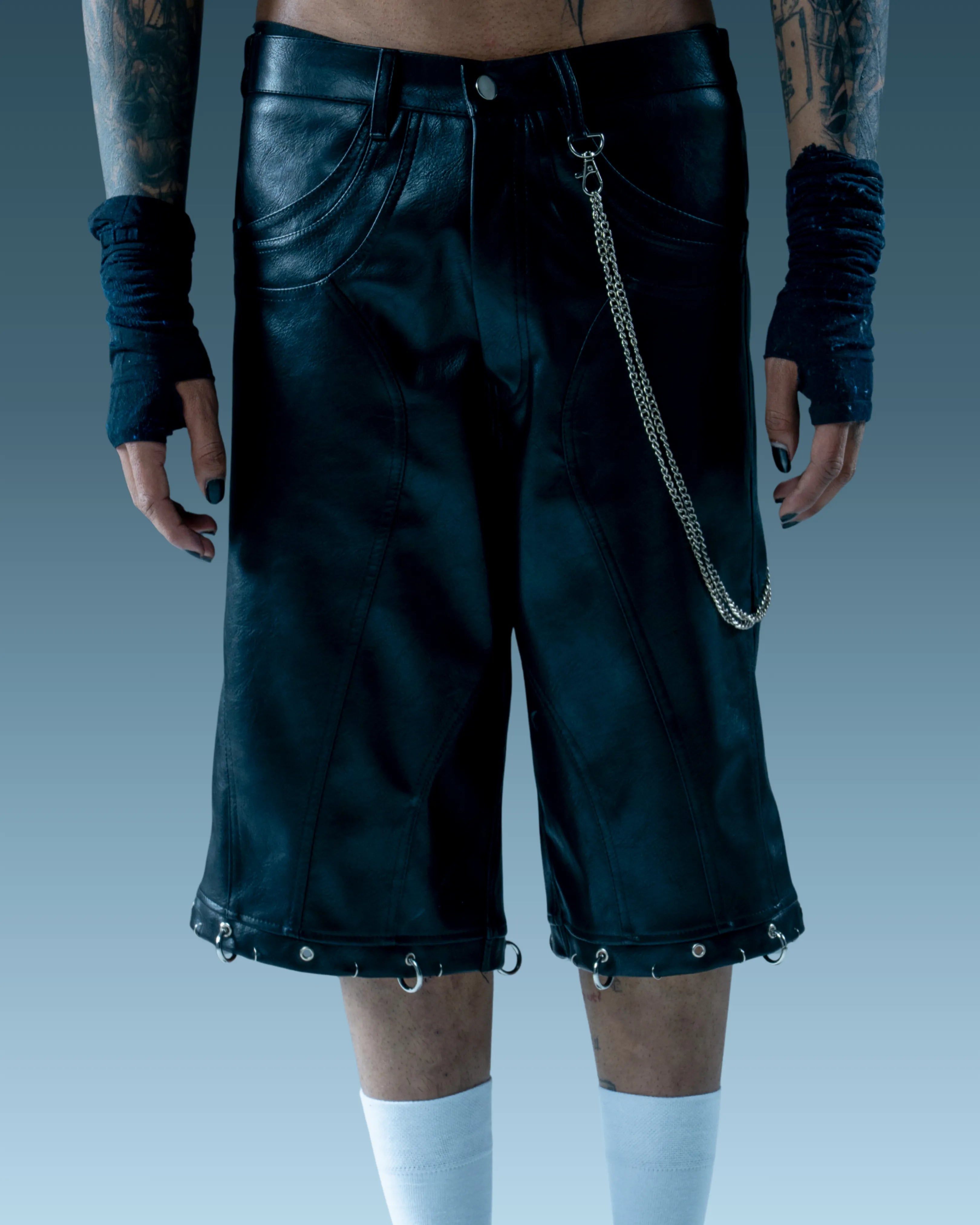Mo City Black Jorts