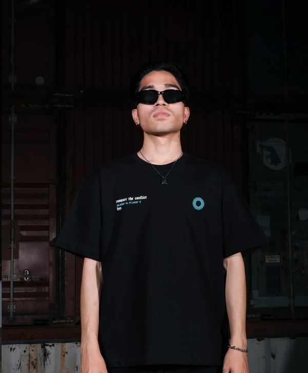 Dreadleam Unisex Black Oversized Tee