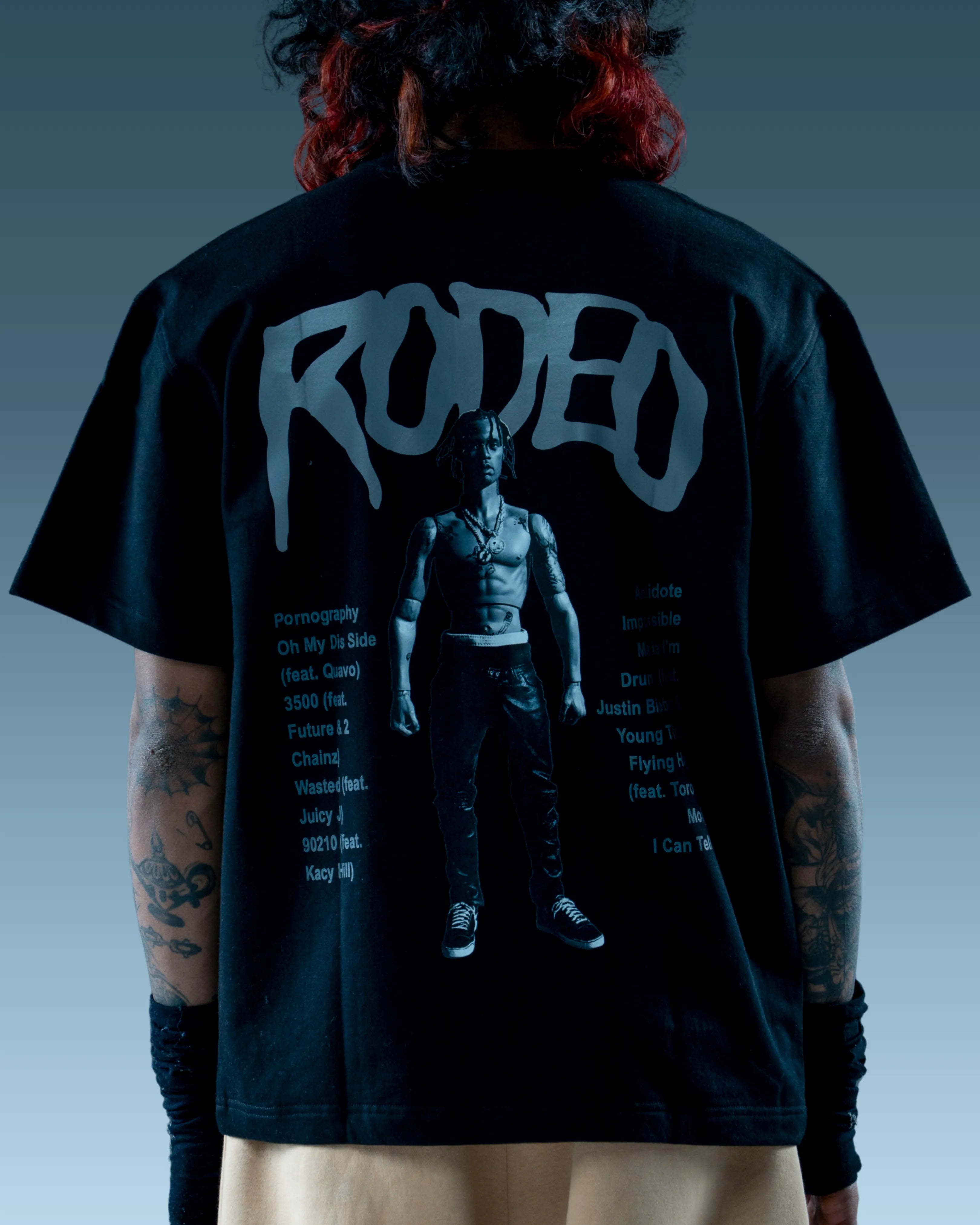 BLACK REFLECTIVE OVERSIZED TEE-thumbmail-2