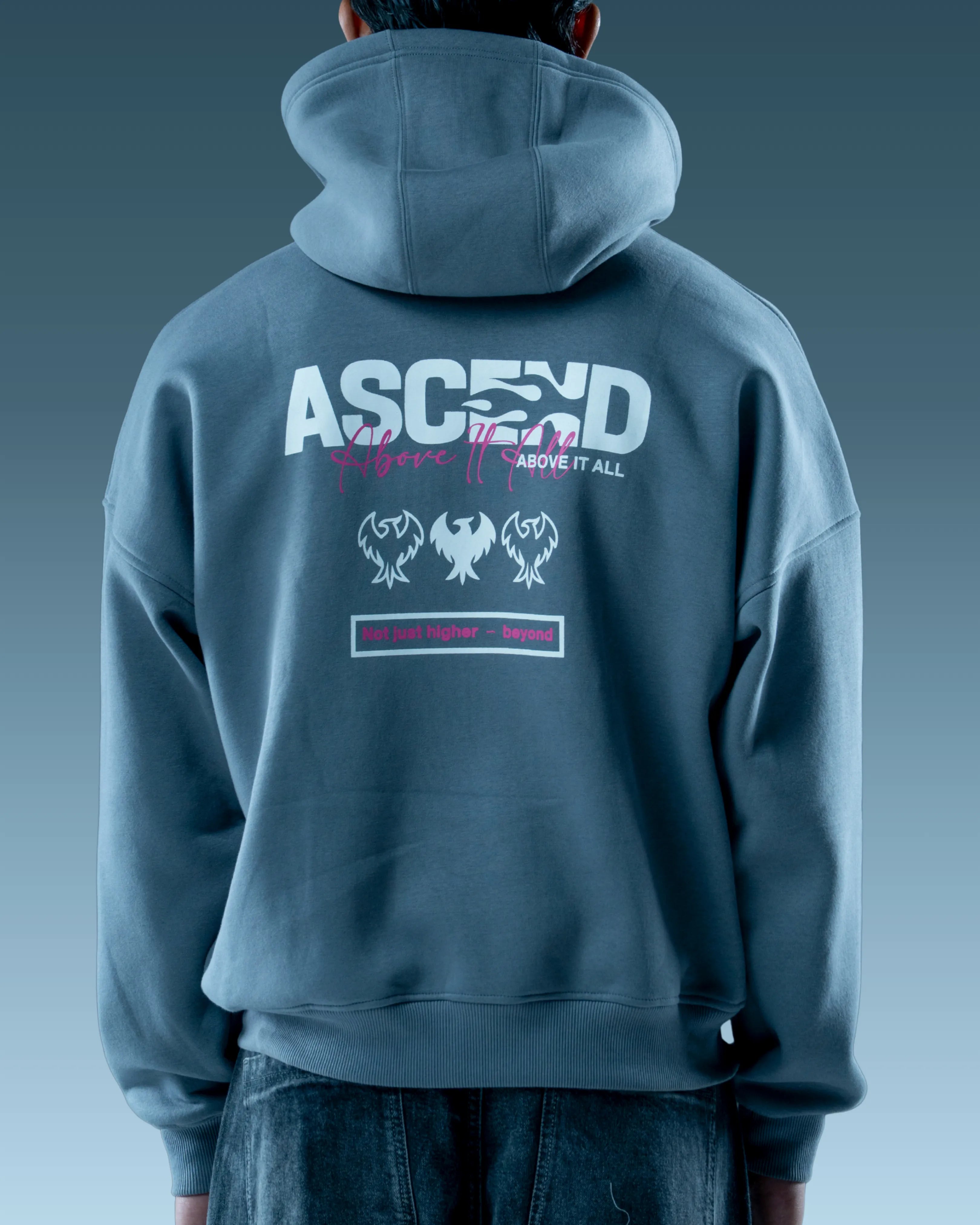 Men grey zip up hoodie