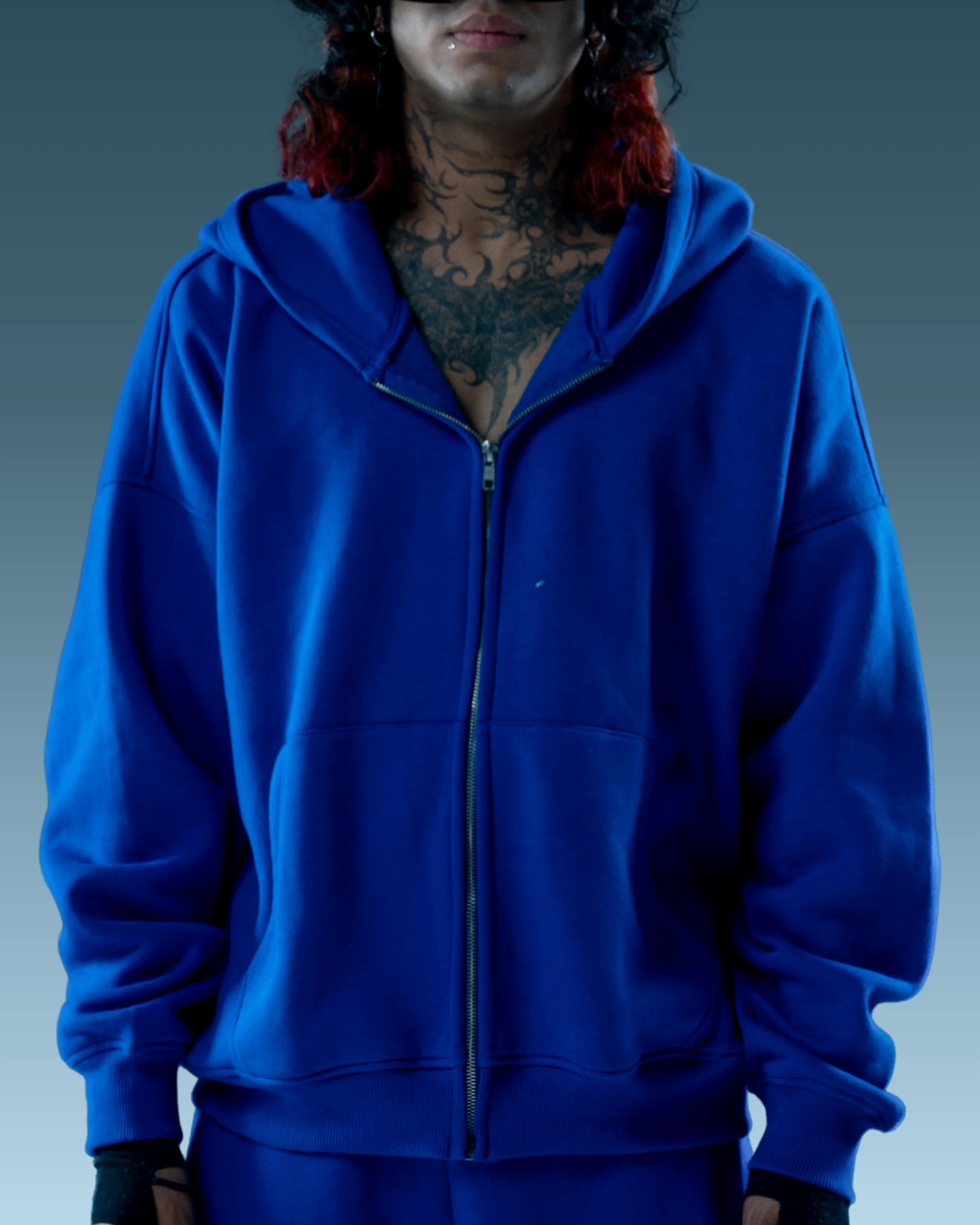Cobalt Blue Oversized Hoodie