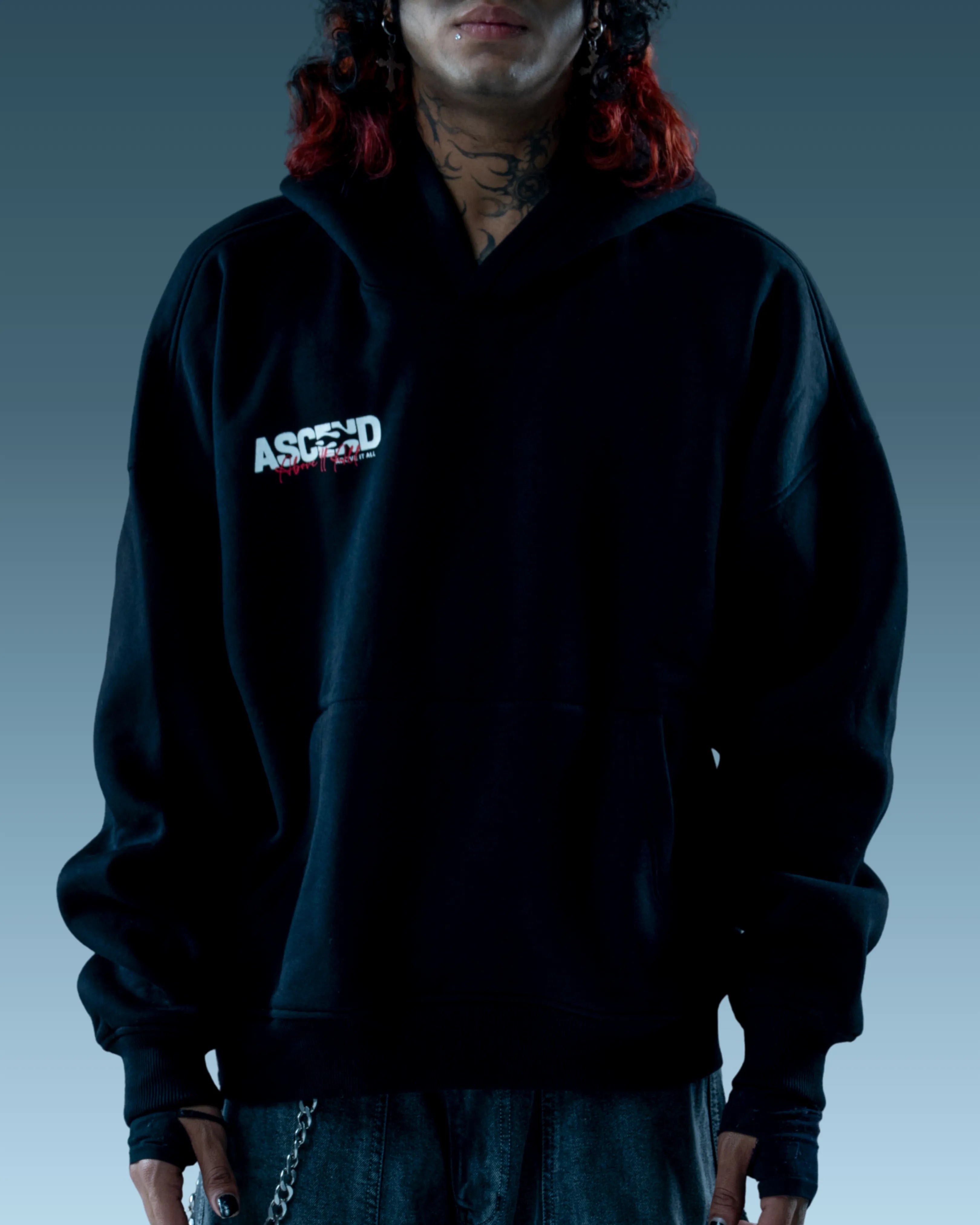 Black Oversized Hoodie unisex