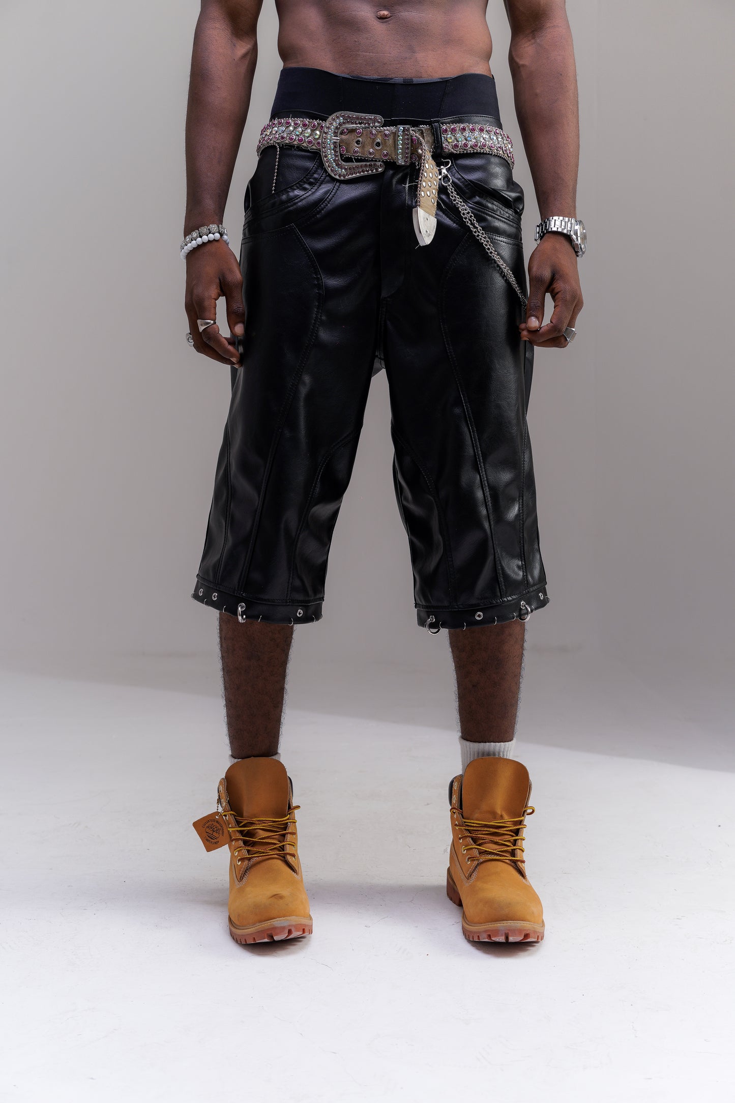 Mo City Black Jorts