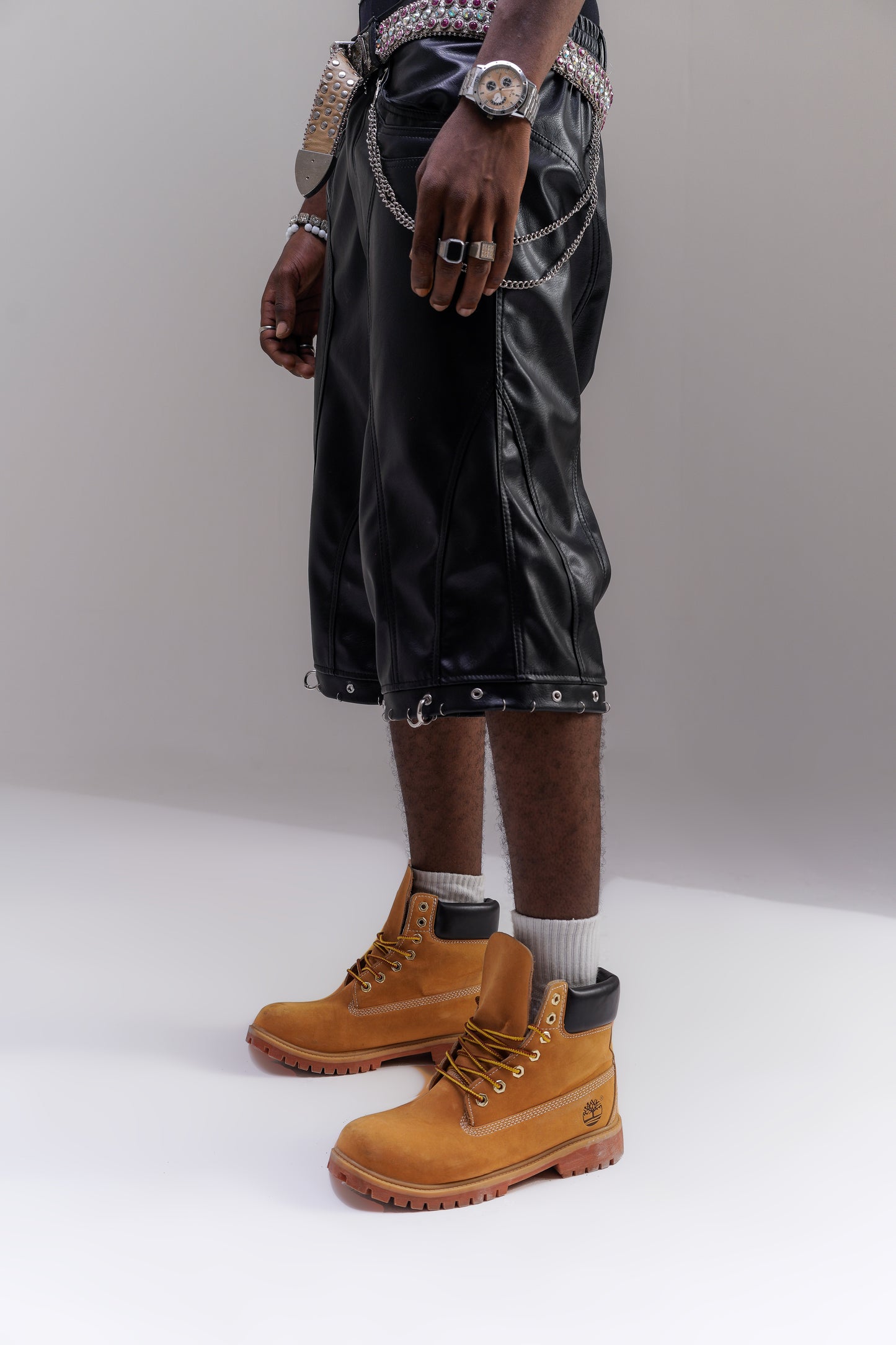 Mo City Black Jorts