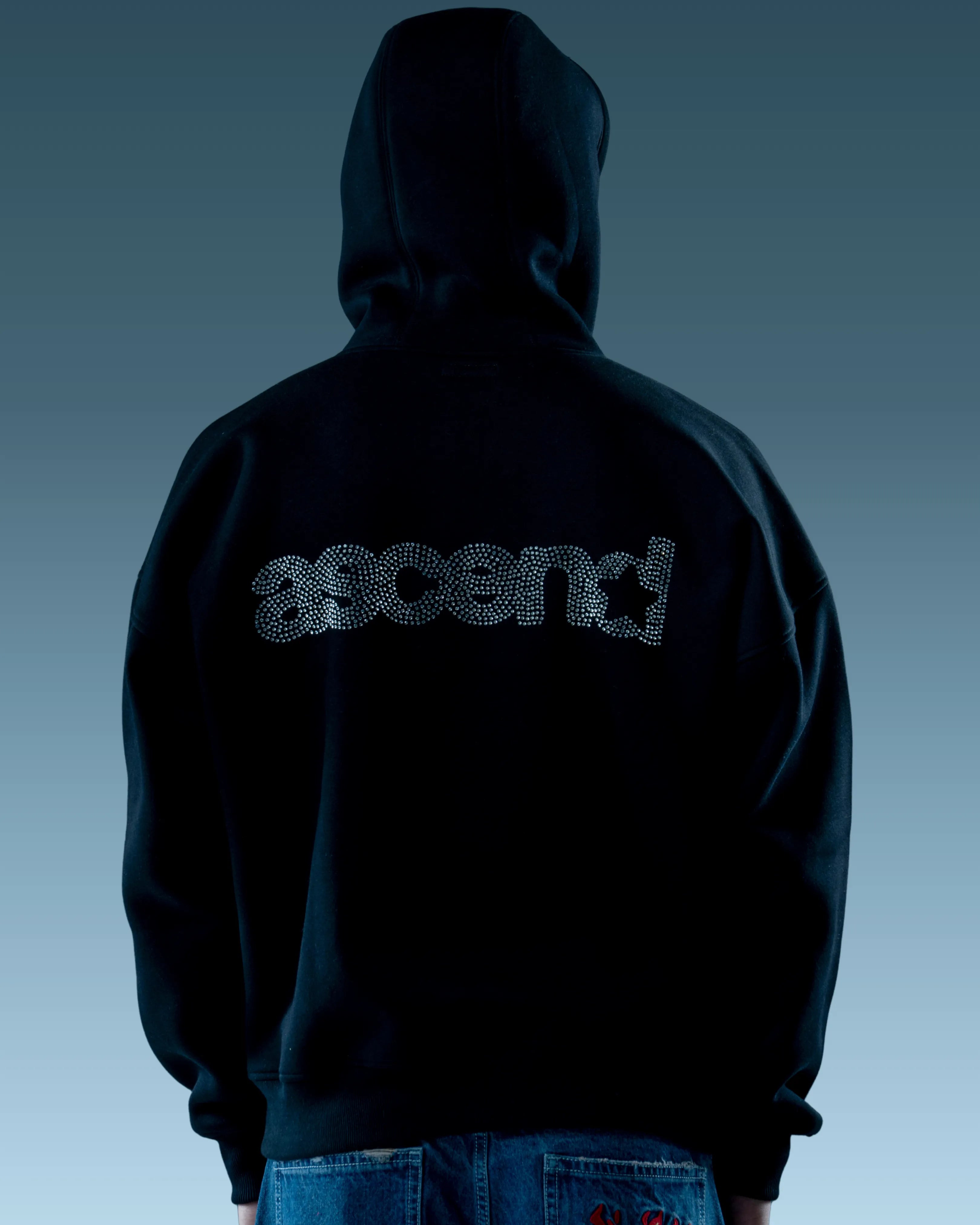 Dimonte Oversized Unisex Hoodie Black