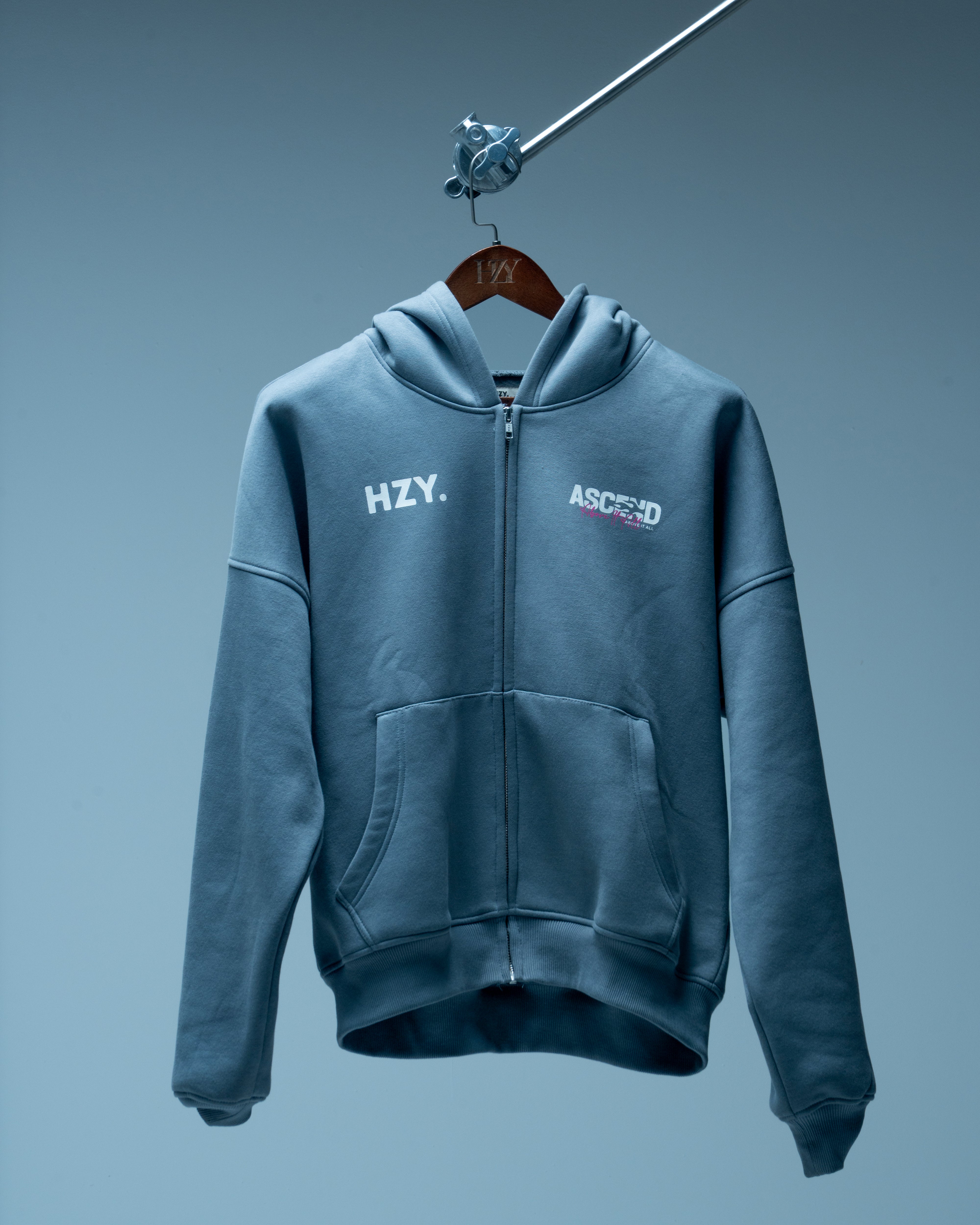 Above It All Oversized Grey Zip Up Hoodie | HZY Streetwear – HZYCLO