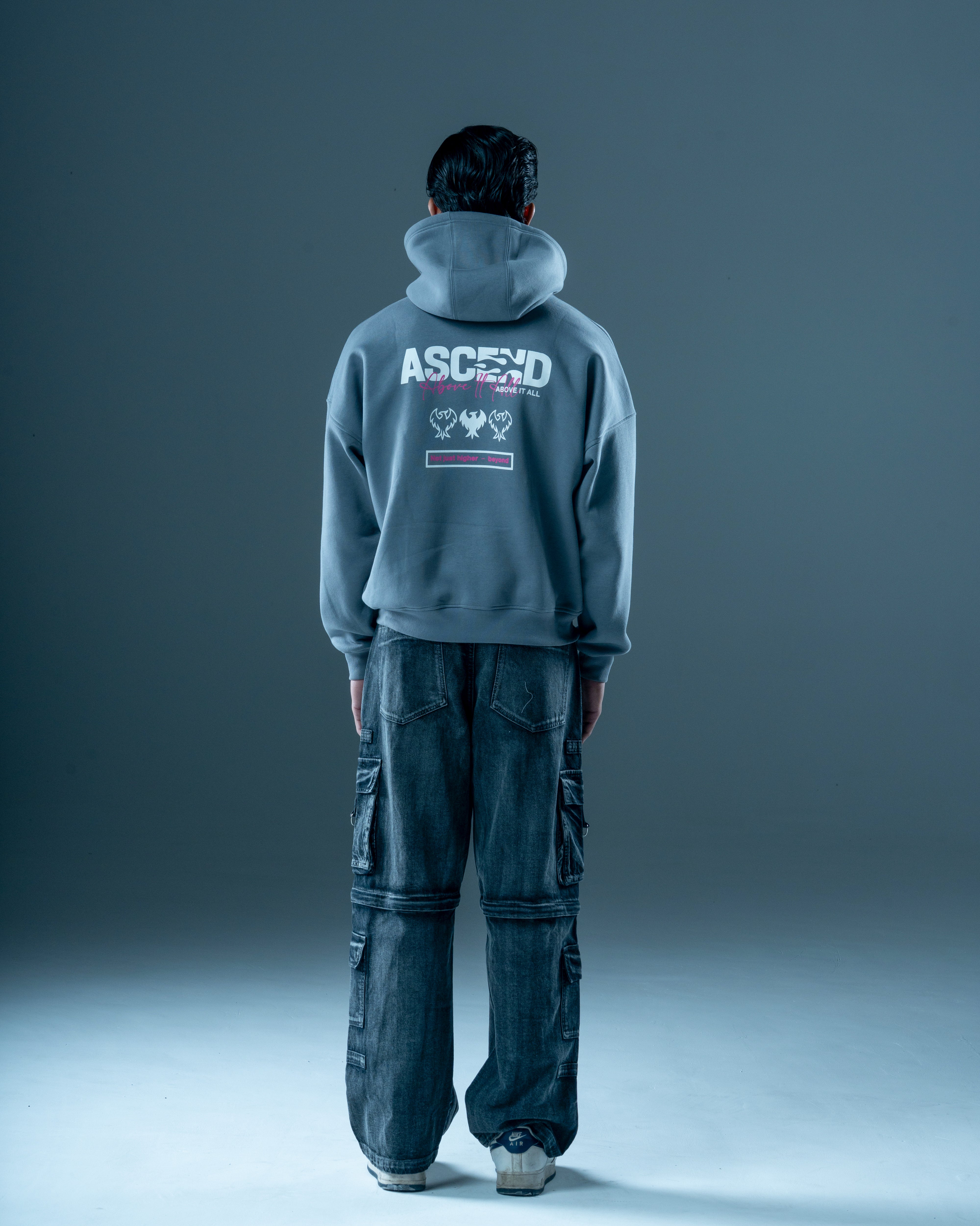 AIA GREY ZIP-UP HOODIE-thumbmail-3