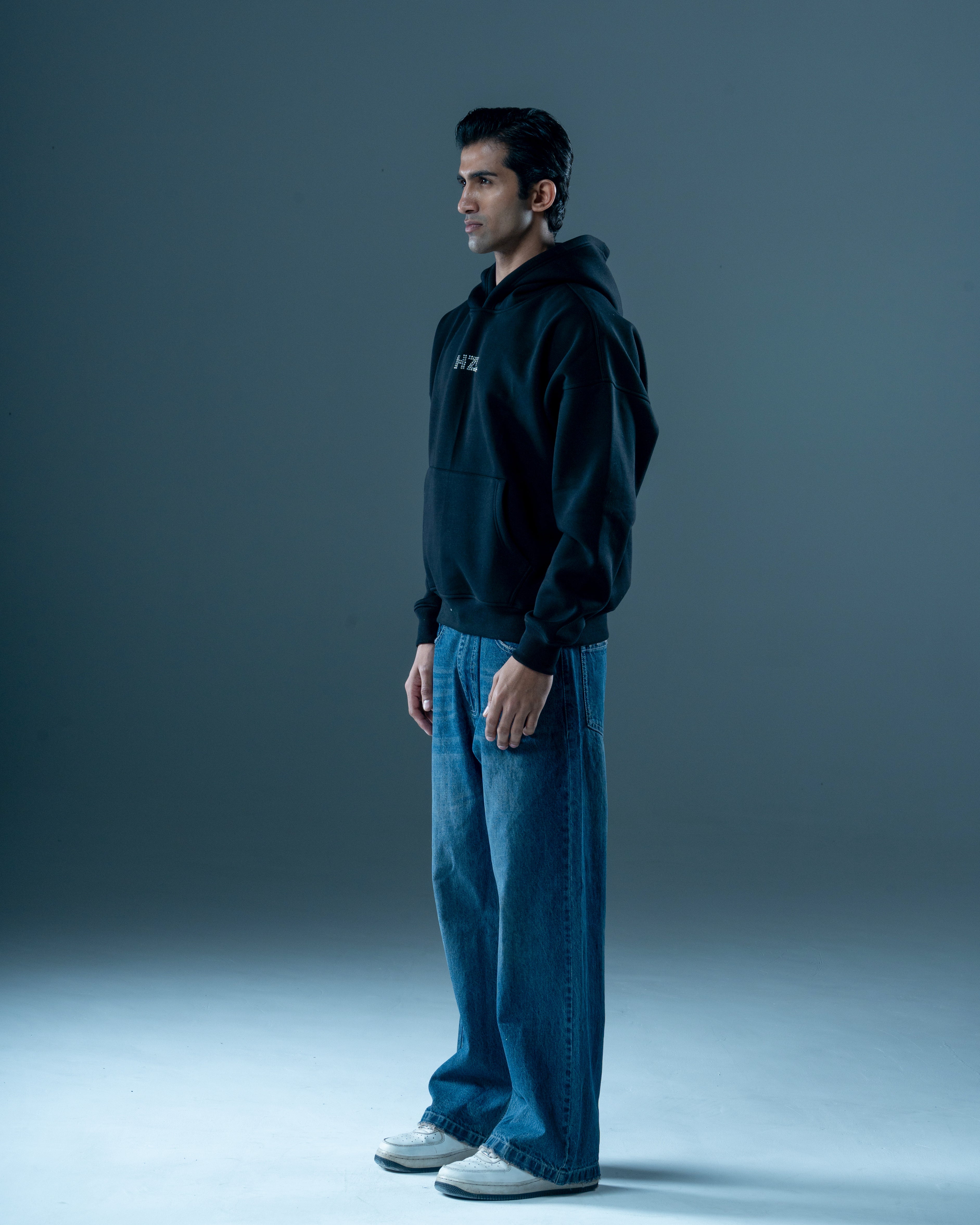 DIMONTE OVERSIZED BLACK HOODIE-thumbmail-2