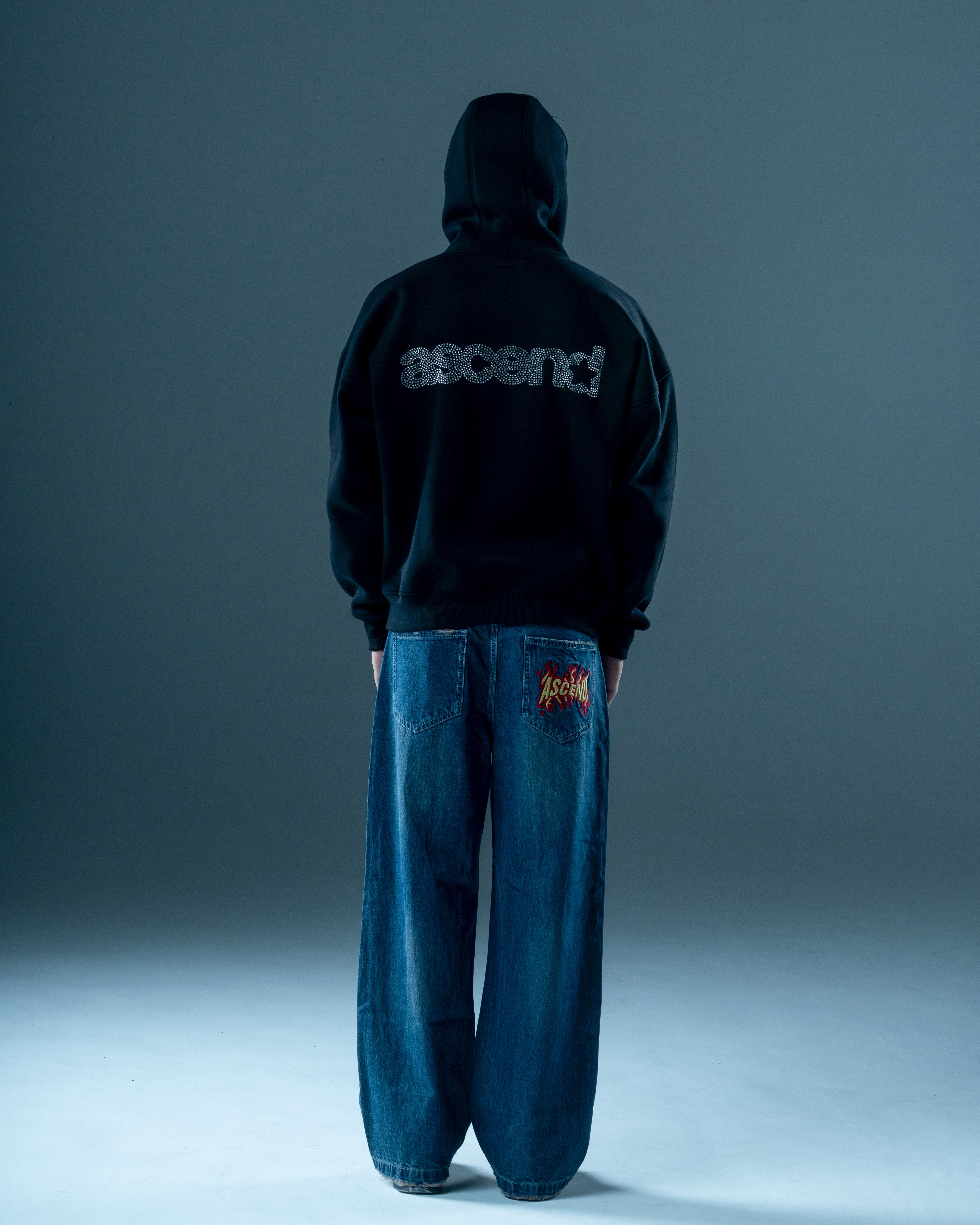 DIMONTE OVERSIZED BLACK HOODIE-thumbmail-3