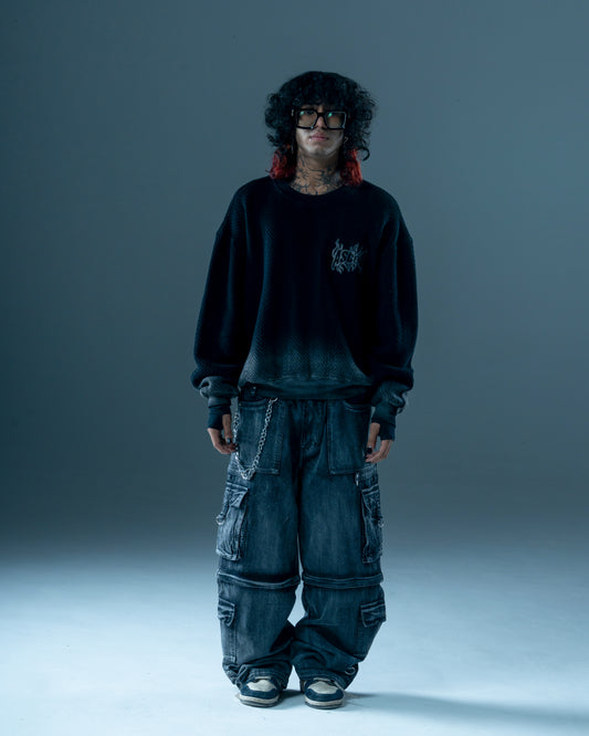 OVERSIZED OMBRE SWEATER