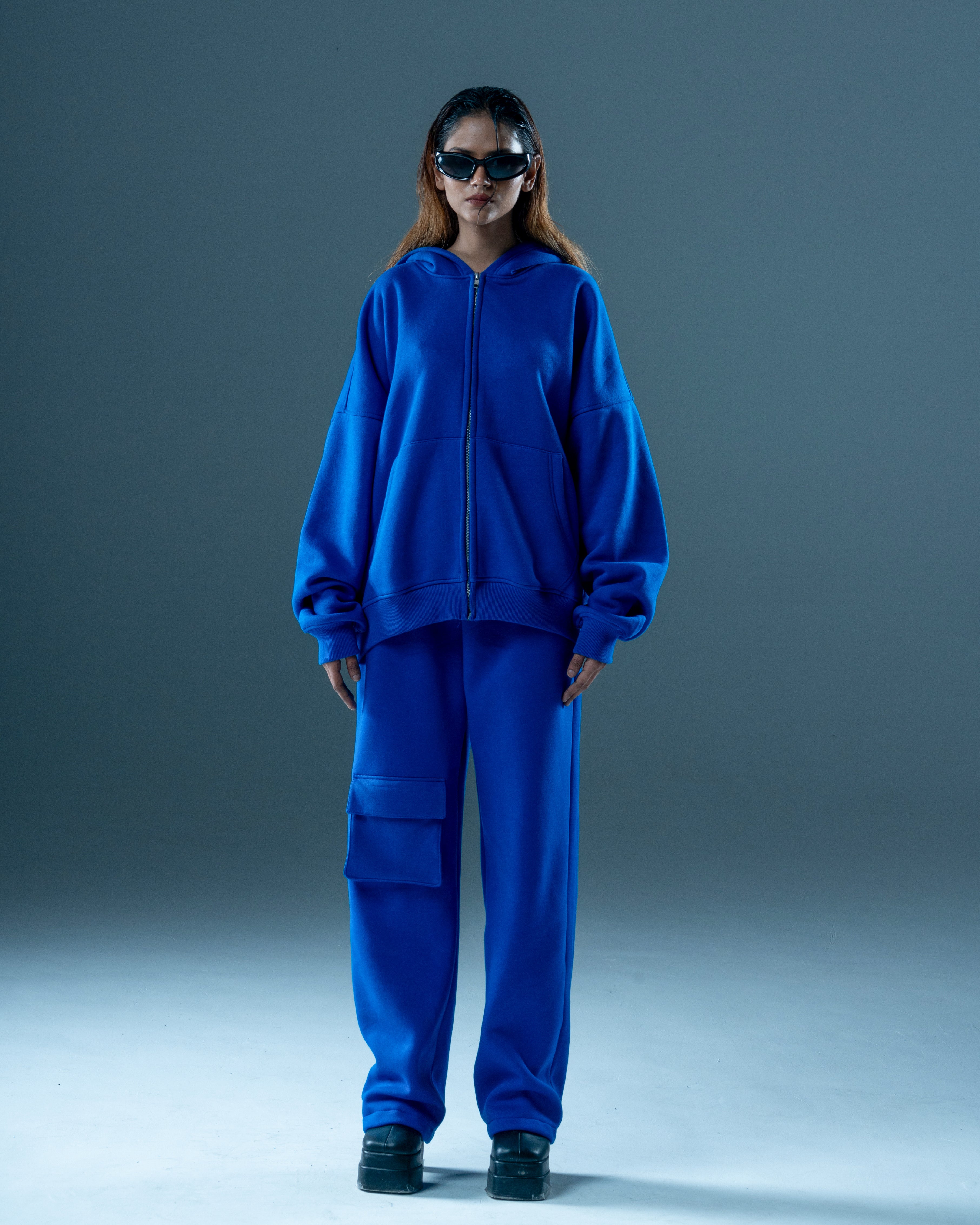 ASCENDING COBALT BLUE ZIP-UP HOODIE-thumbmail-5