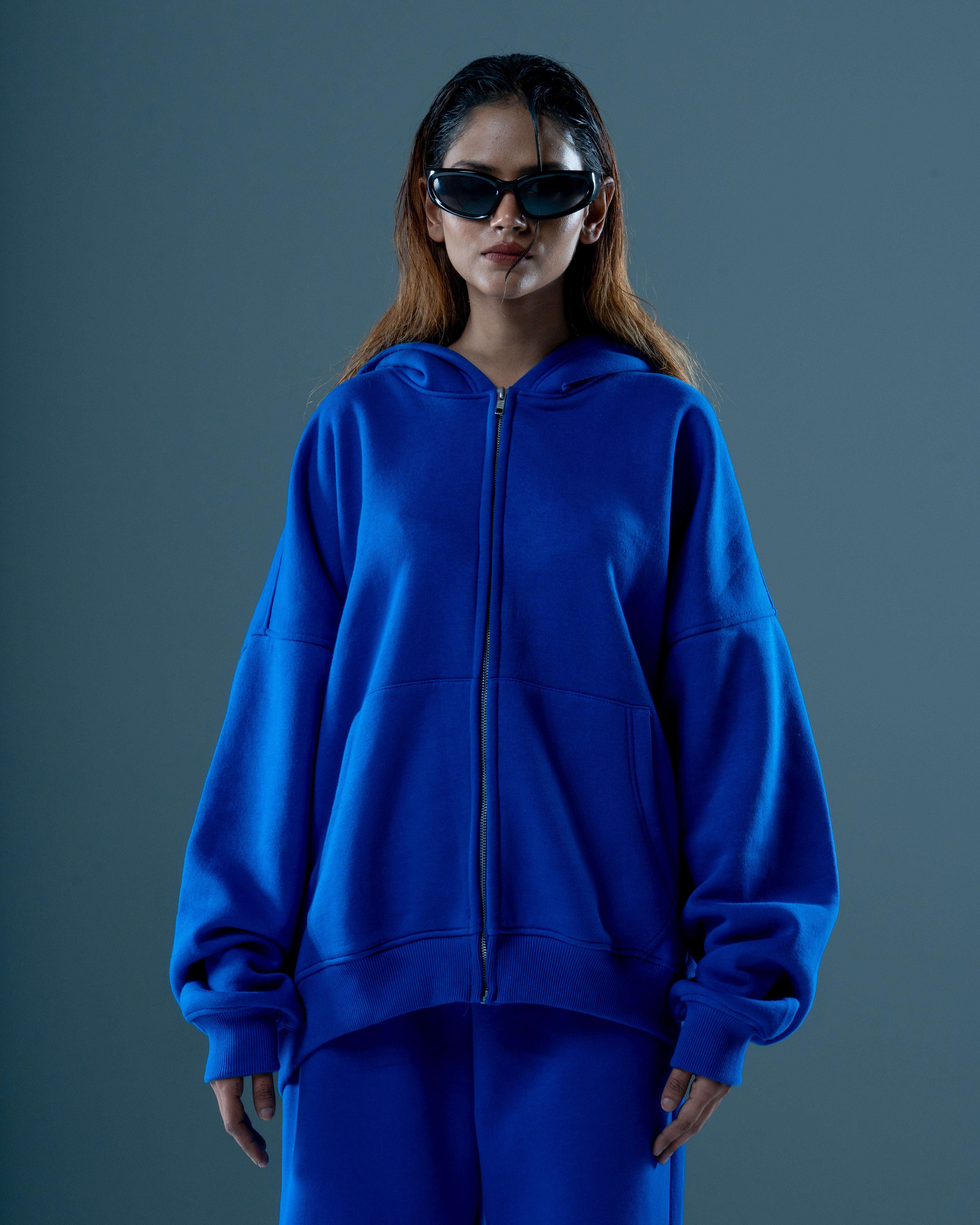 ASCENDING COBALT BLUE ZIP-UP HOODIE-thumbmail-6