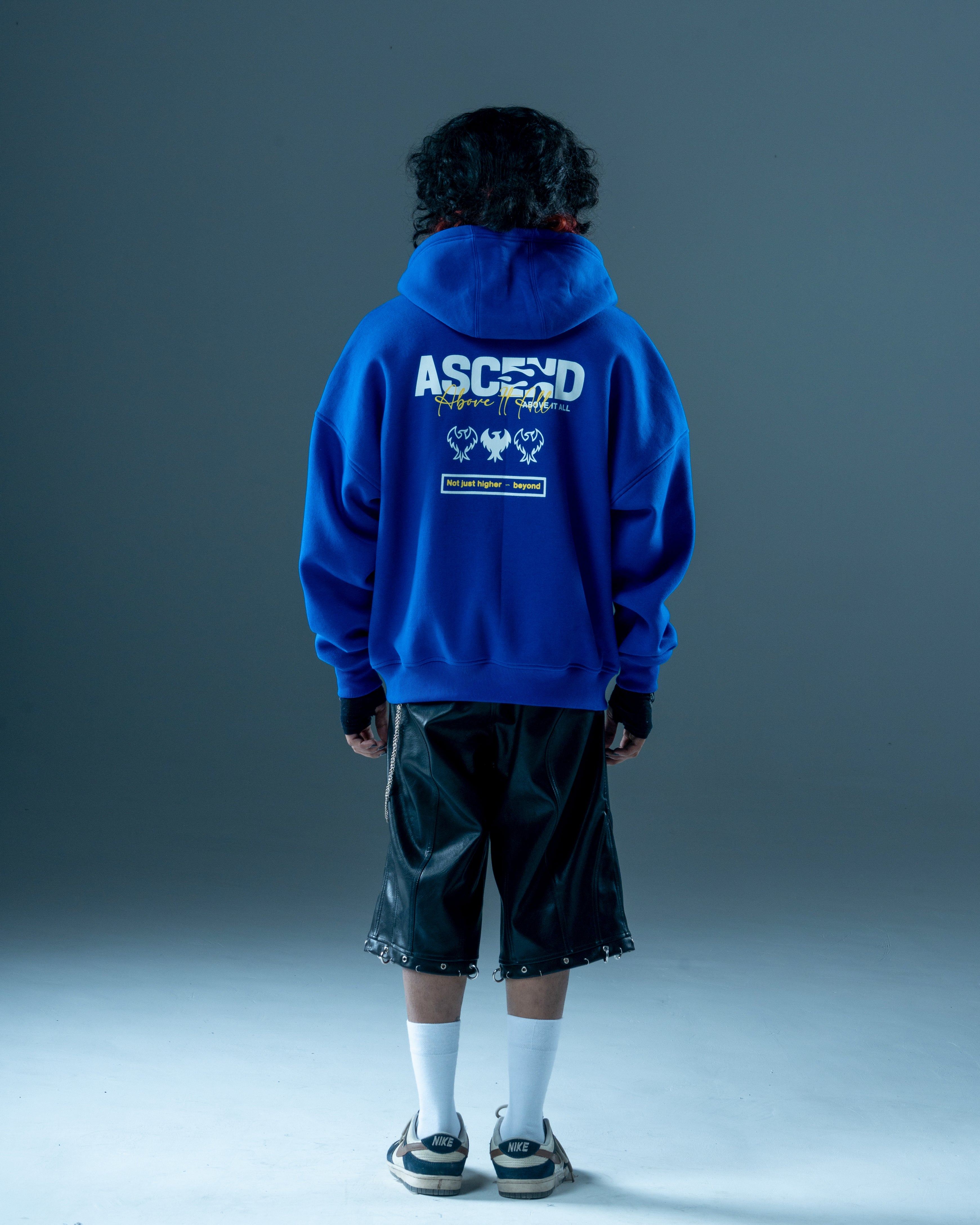 AIA COBALT BLUE ZIP-UP HOODIE-thumbmail-3