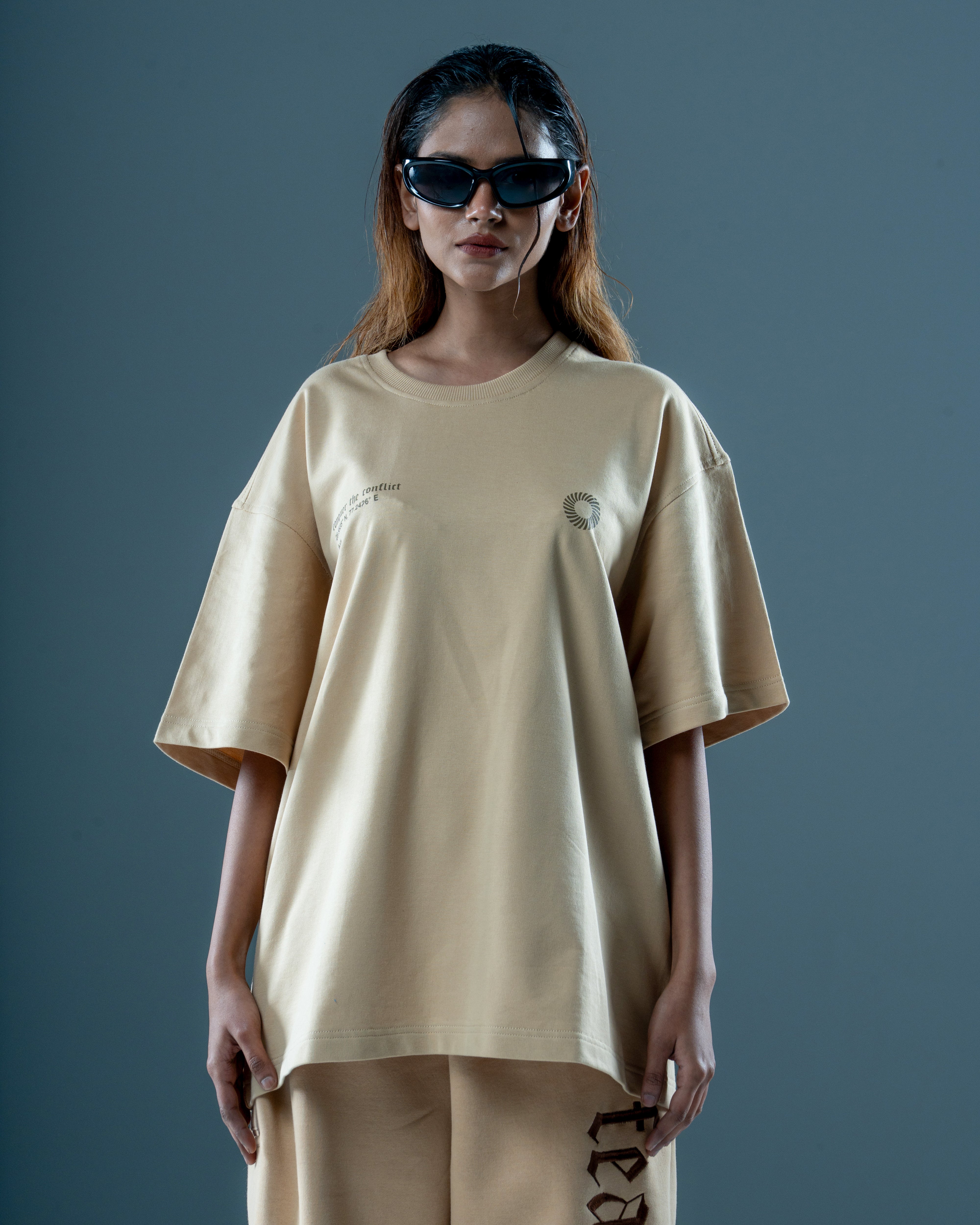 BEIGE PUFF OVERSIZED TEE-thumbmail-5