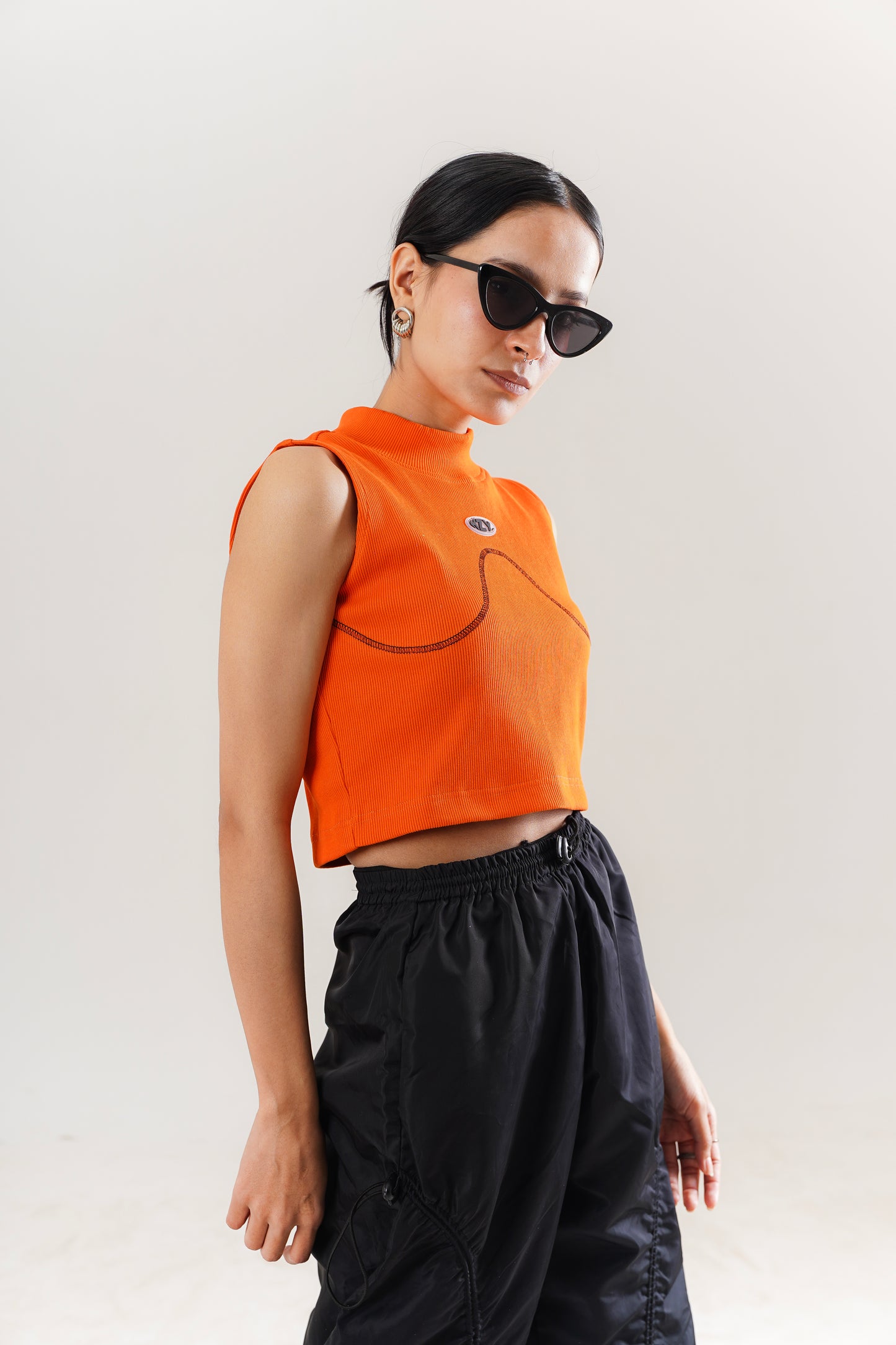 Basic Orange Crop Top