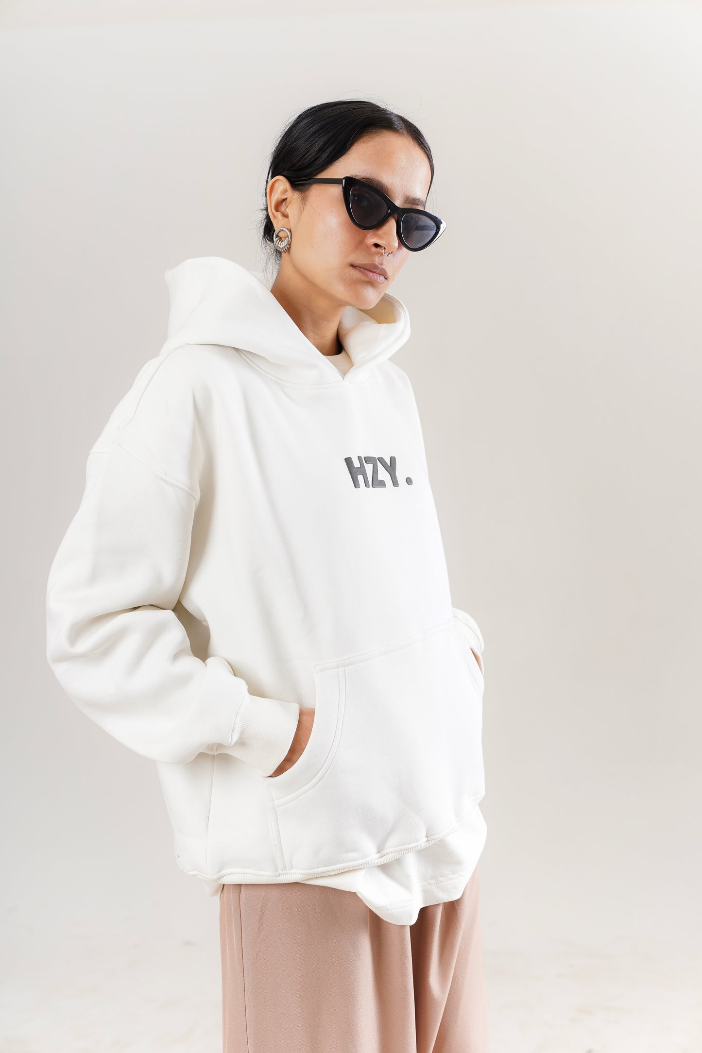 Basic White Hoodie