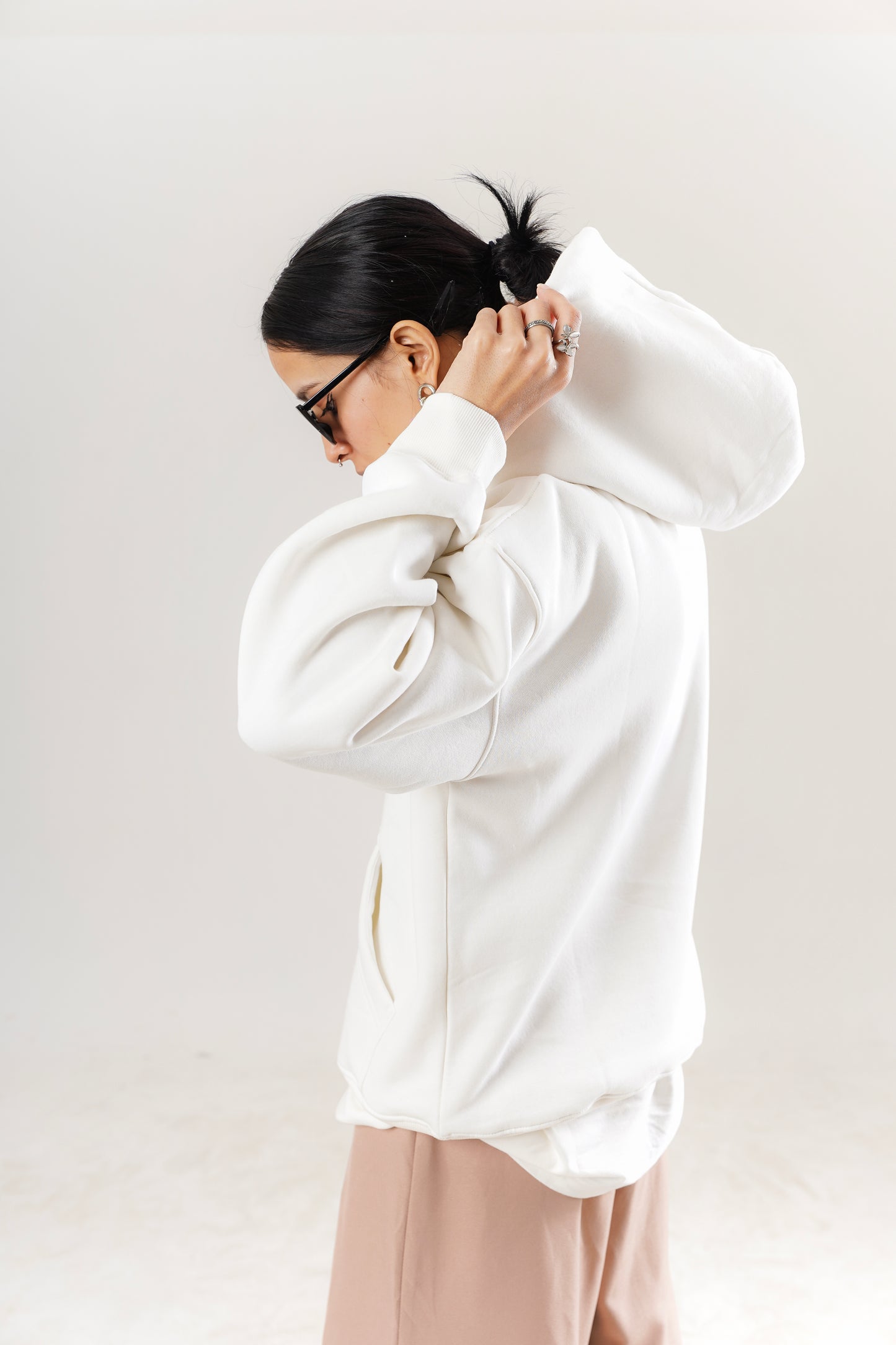 Basic White Hoodie