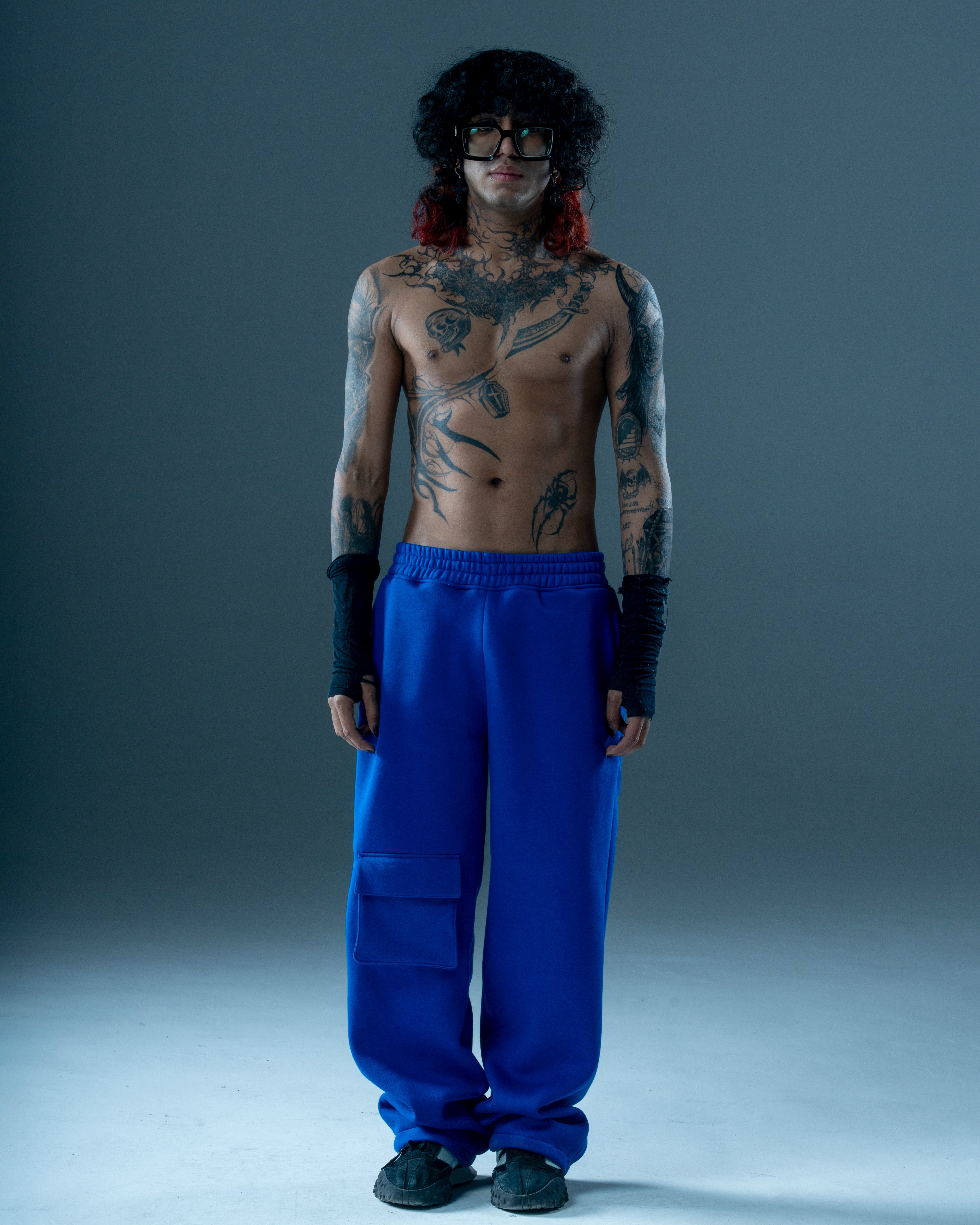 POCKET OVERSIZED COBALT BLUE JOGGER