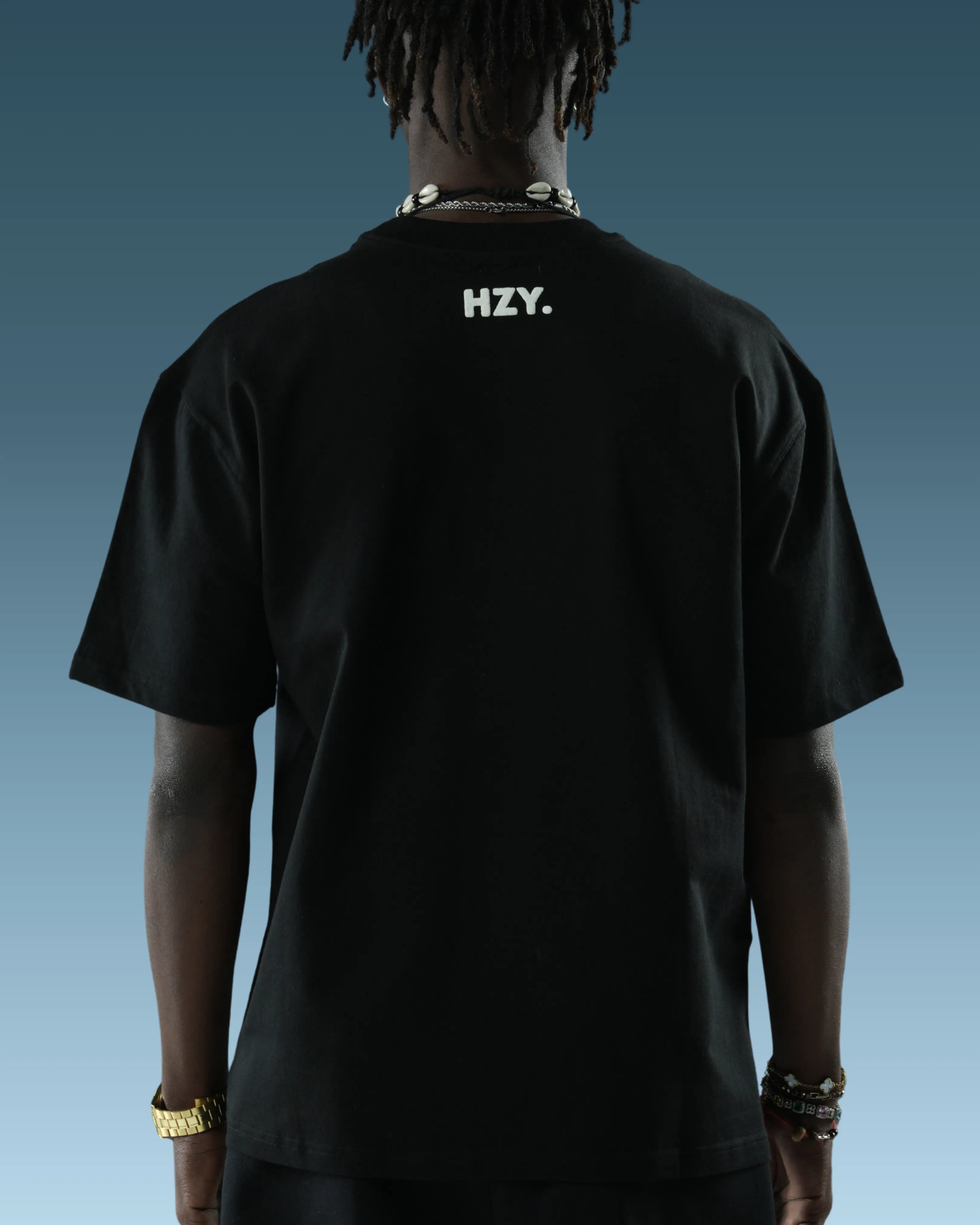 Black graphic tshirt for men and women