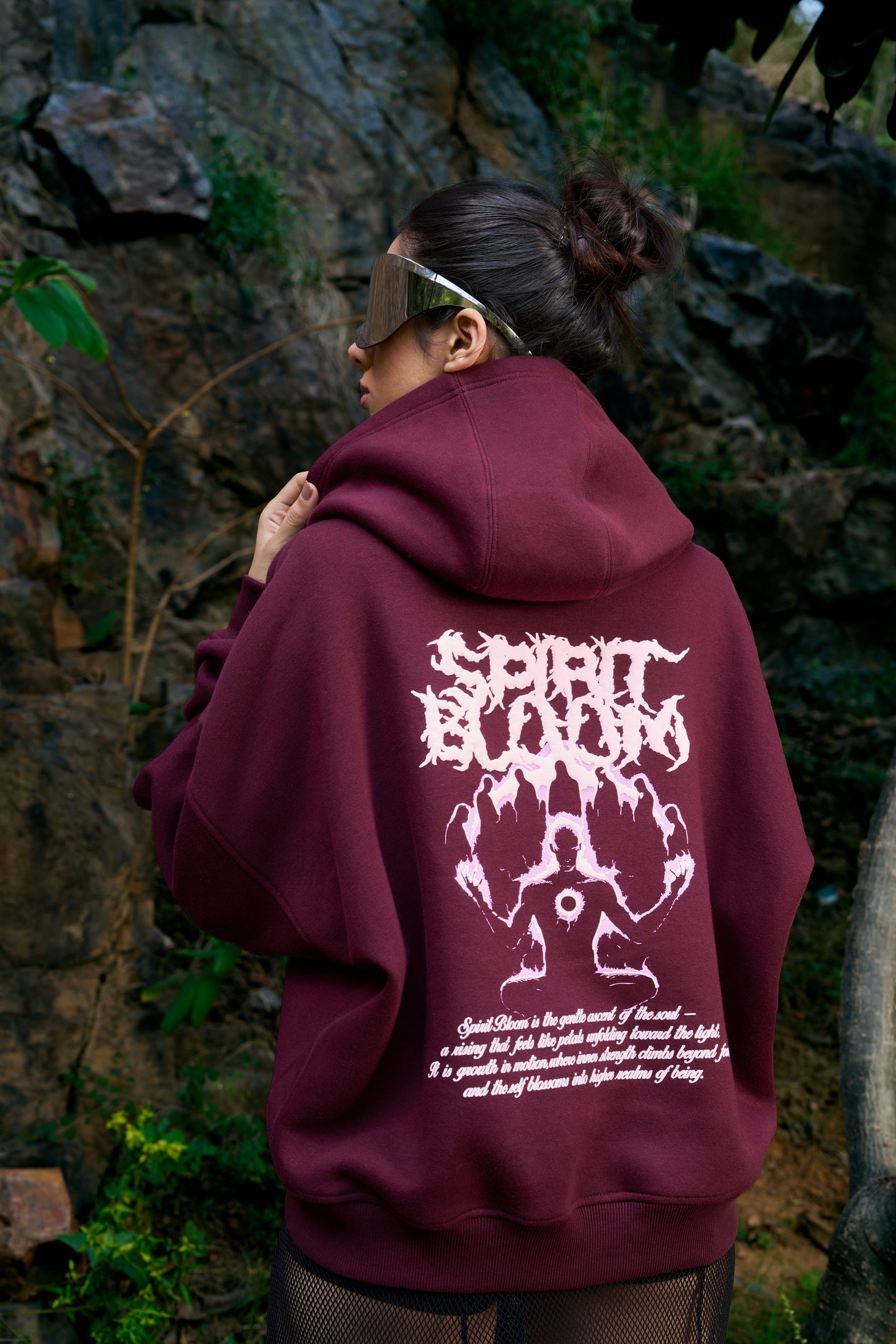 Spirit Bloom Unisex Oversized Hoodie