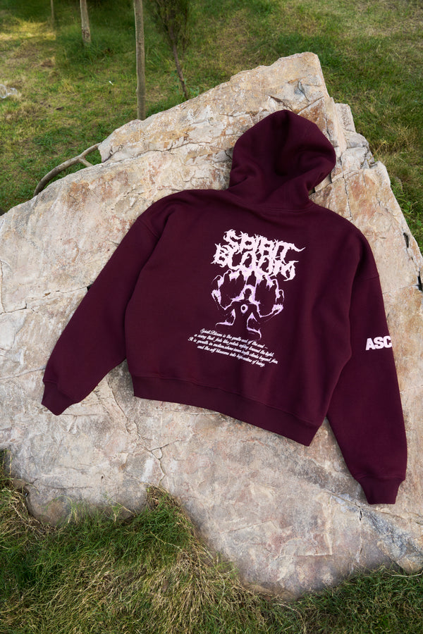 Spirit Bloom Unisex Oversized Hoodie back