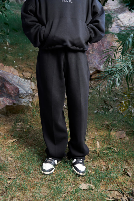 HZY Unisex Oversized Black Jogger