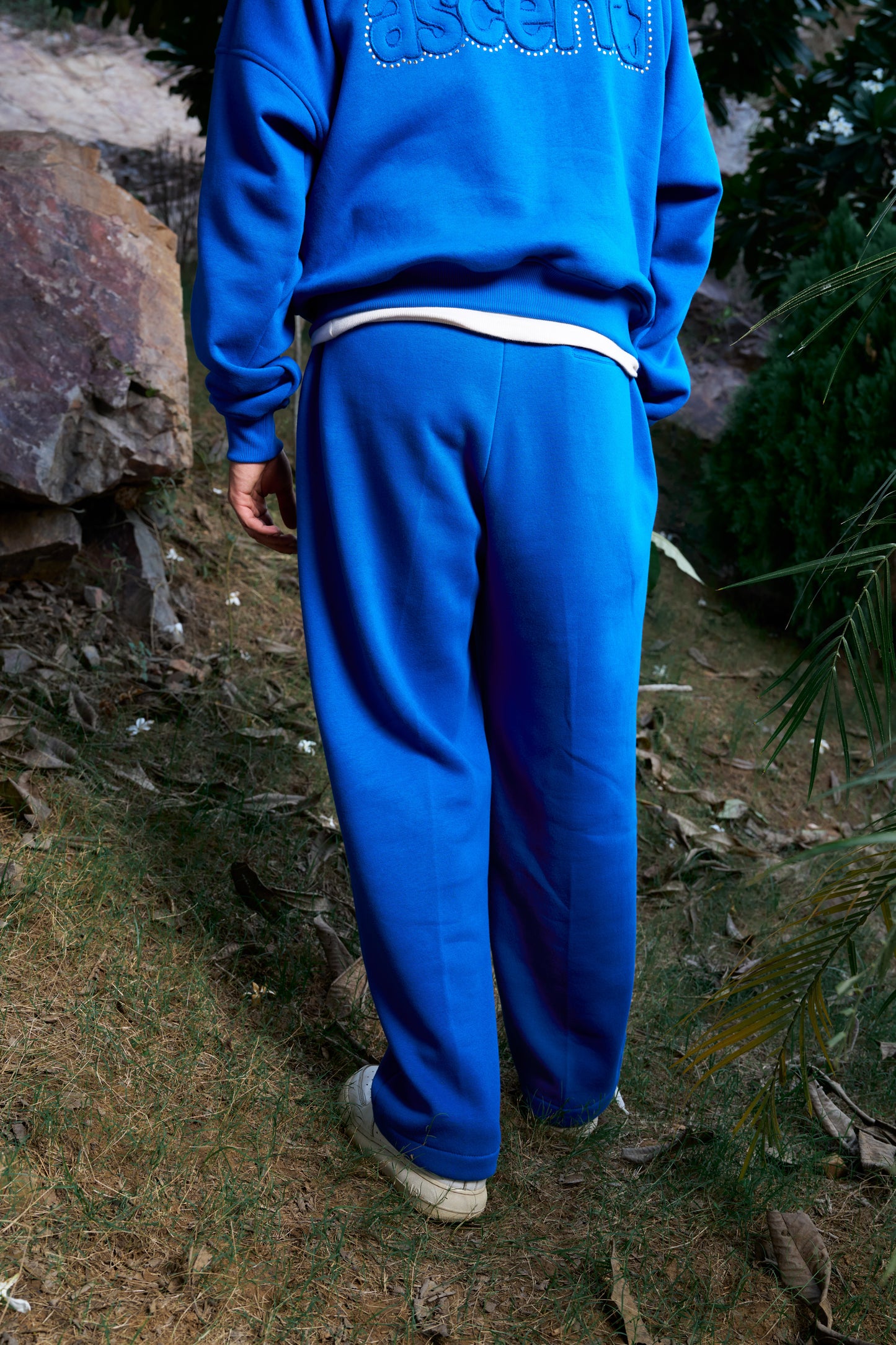 HZY Front Pocket Unisex Oversized Cobalt Blue Jogger