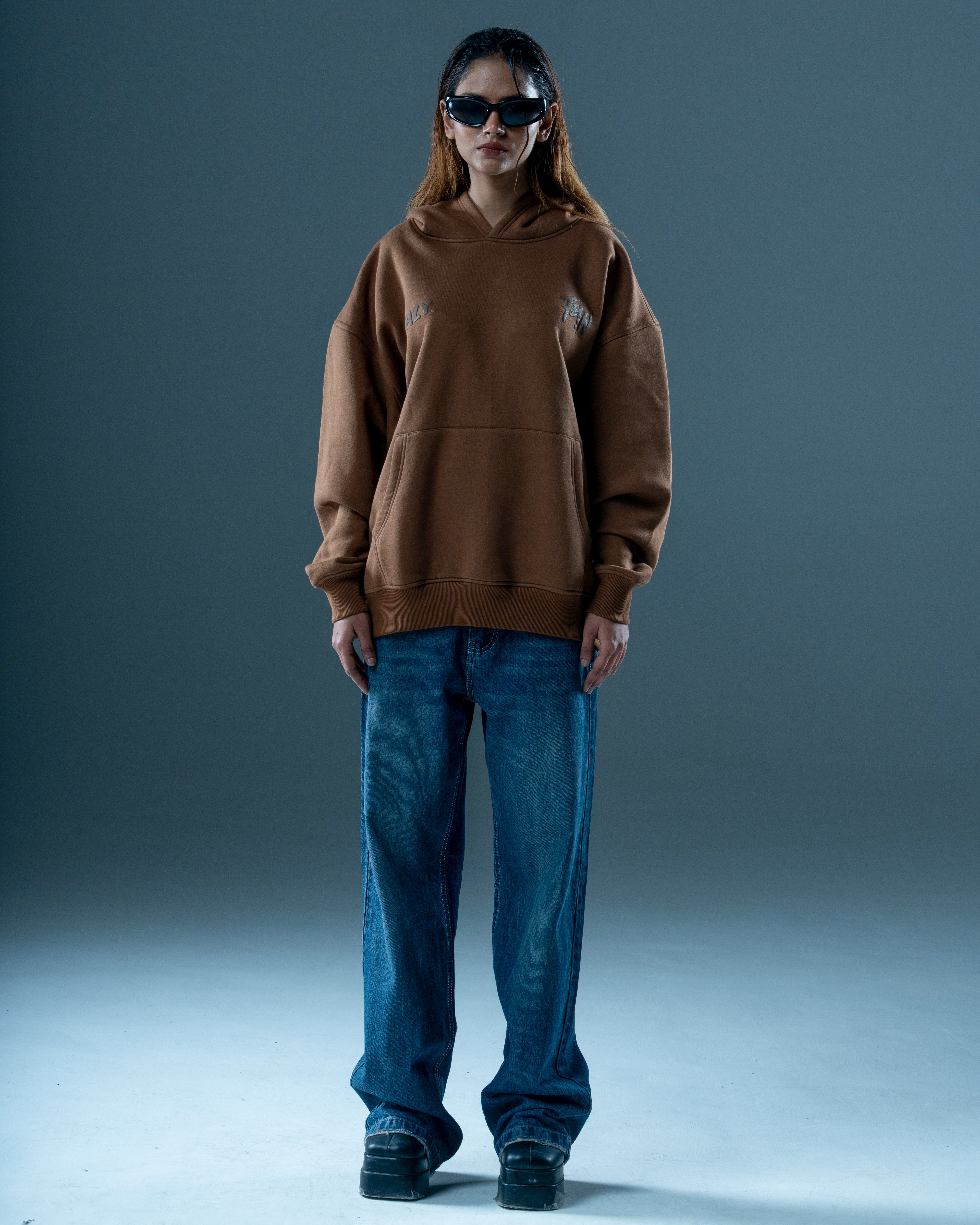 FEIN PUFF BROWN HOODIE-thumbmail-5